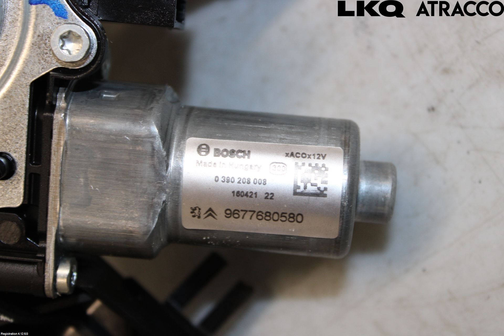 Citroen C4 GRAND PICASSO 14-18 Torkarmotor Baklucka