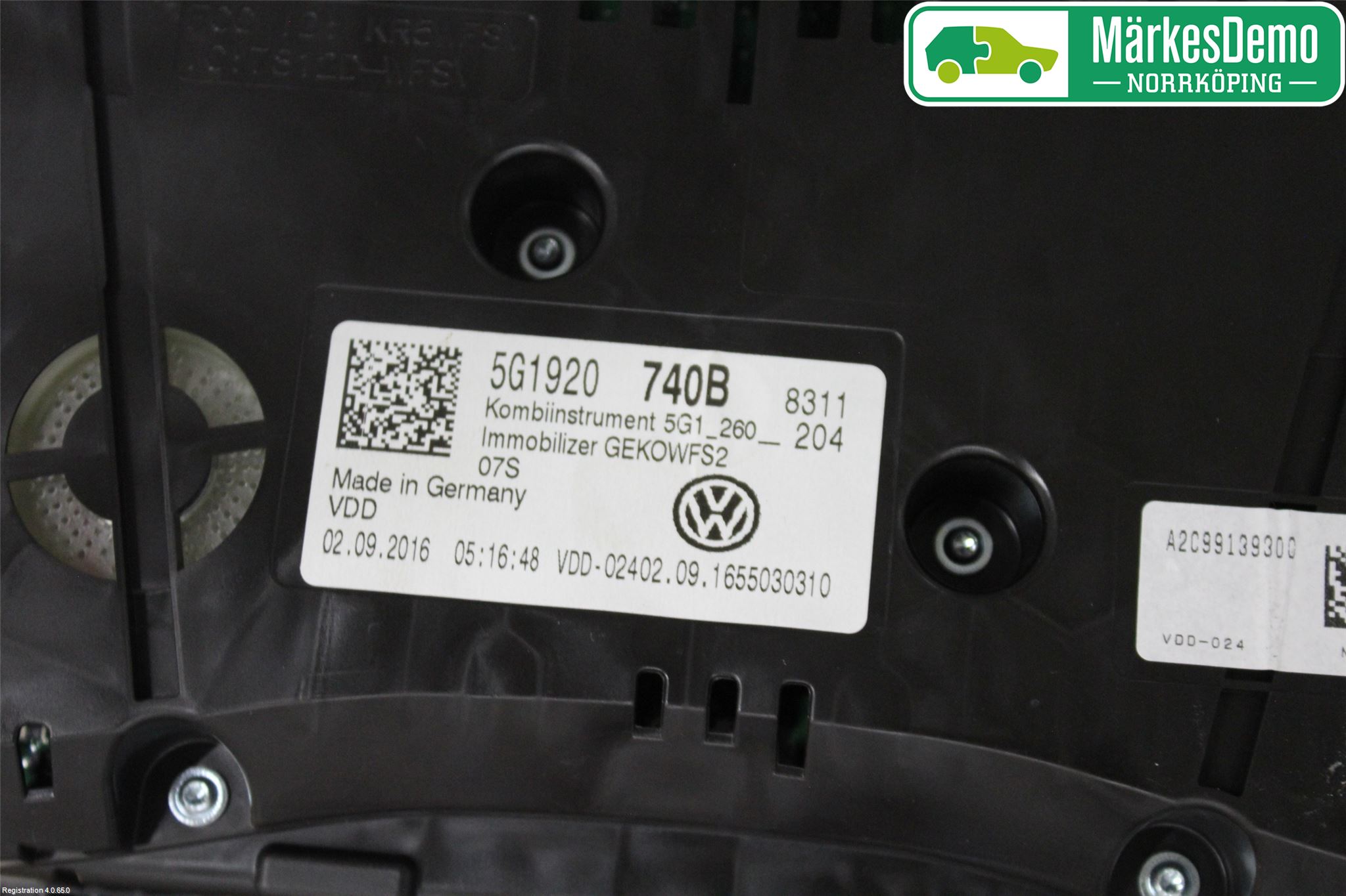 Volkswagen VW GOLF / E-GOLF VII 13-20 Instrument Komb