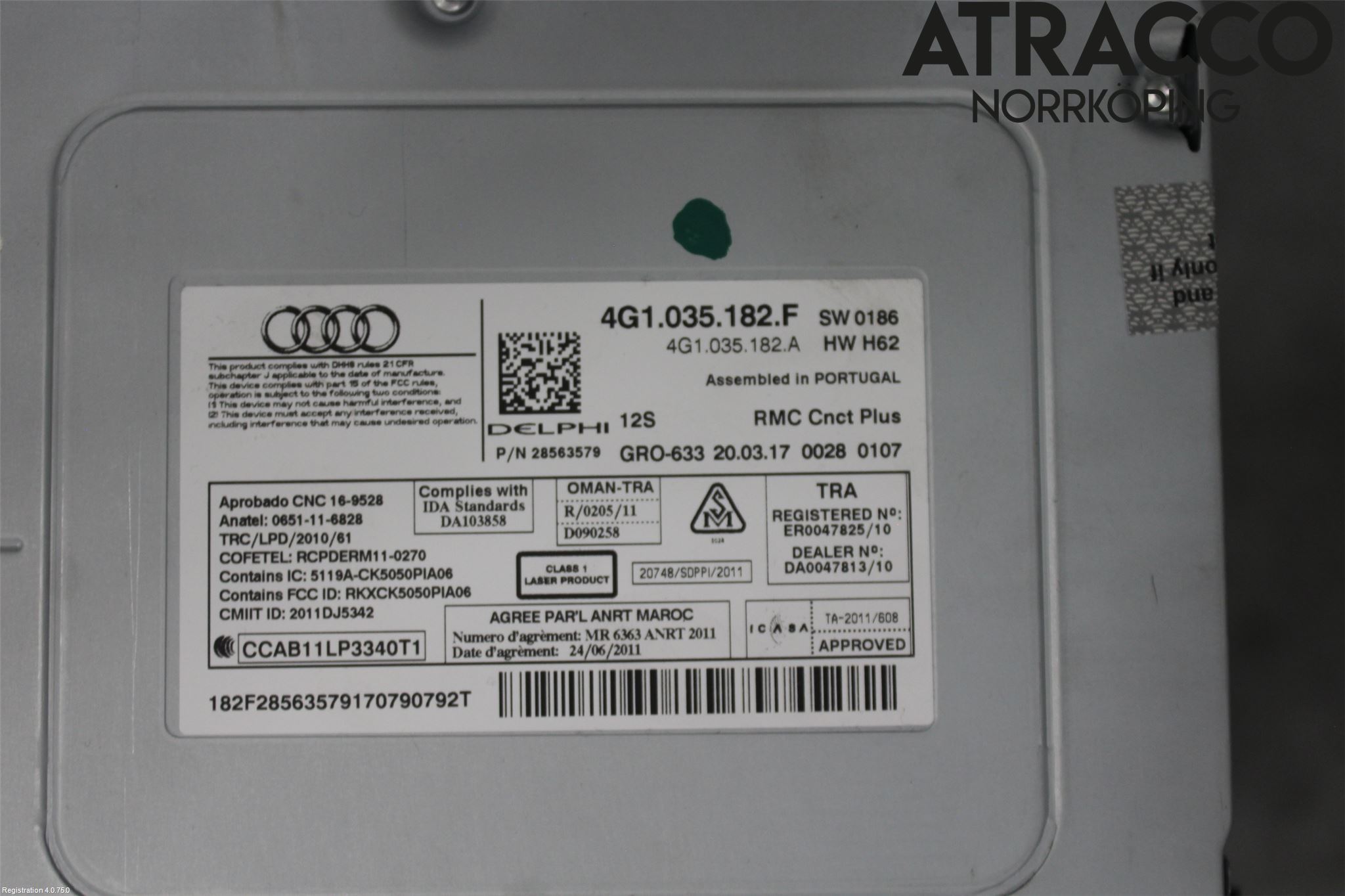 Audi A6/S6 4G 11-18 Cd Radio - Multimediapanel