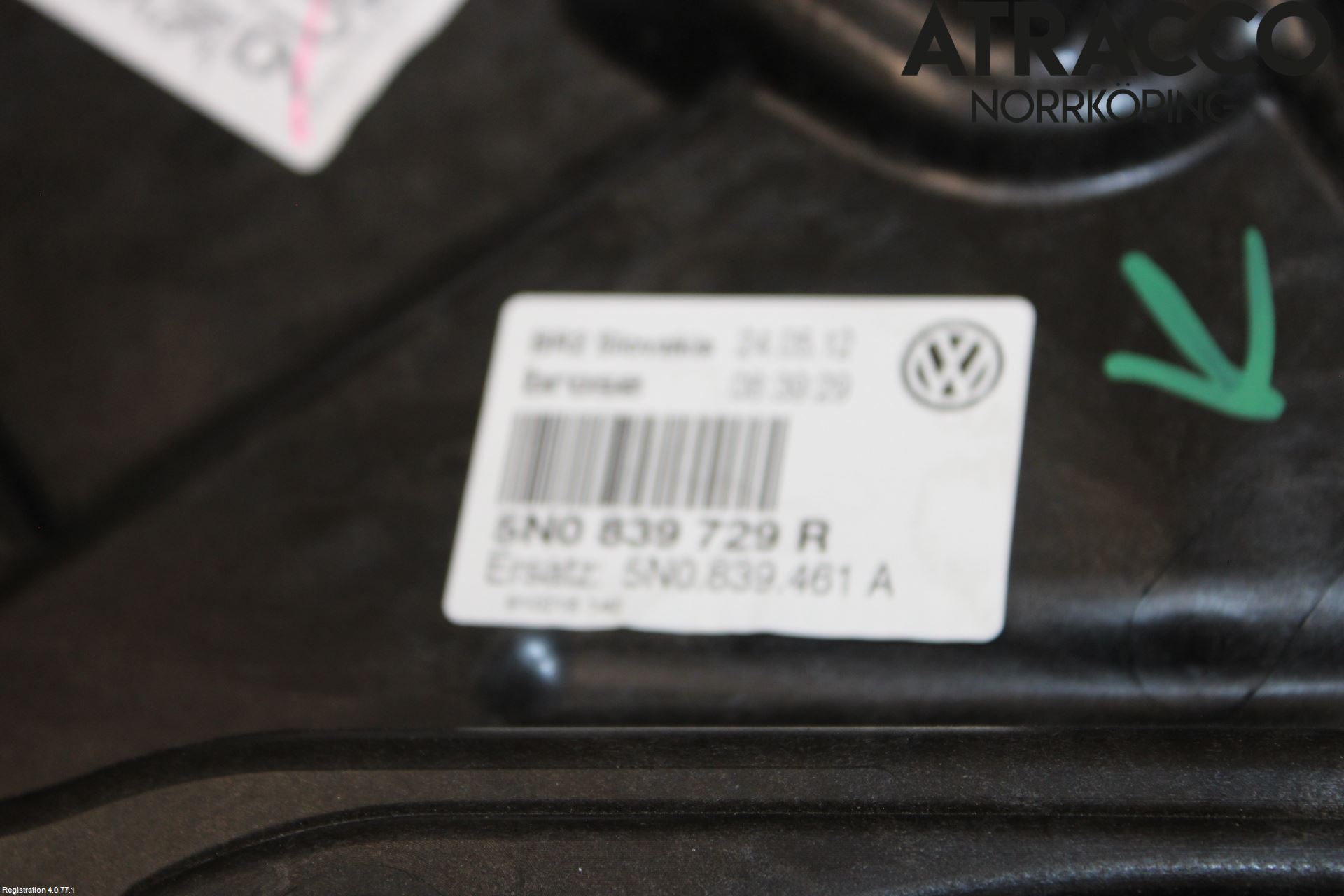 Volkswagen VW TIGUAN 07-16 Fönsterhiss El Kompl