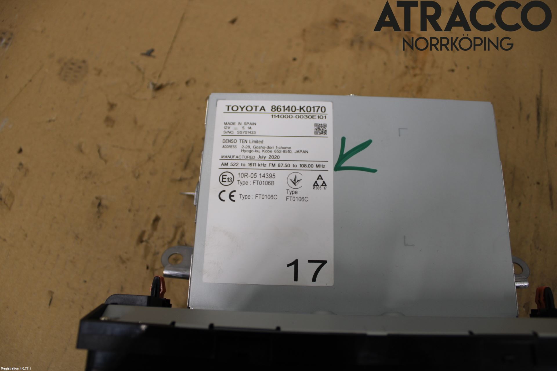 Toyota YARIS XP21 20- Cd Radio - Multimediapanel