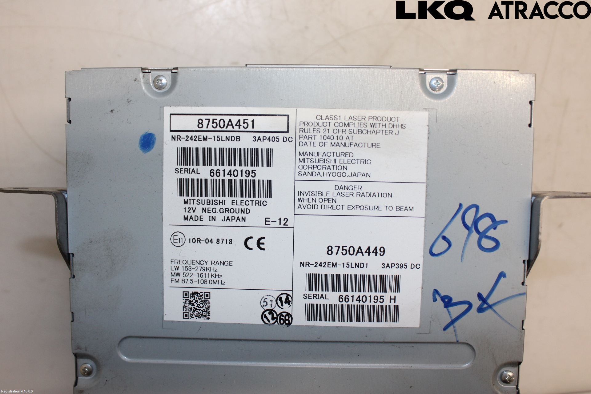 Mitsubishi ASX 10-22 Cd Radio - Multimediapanel