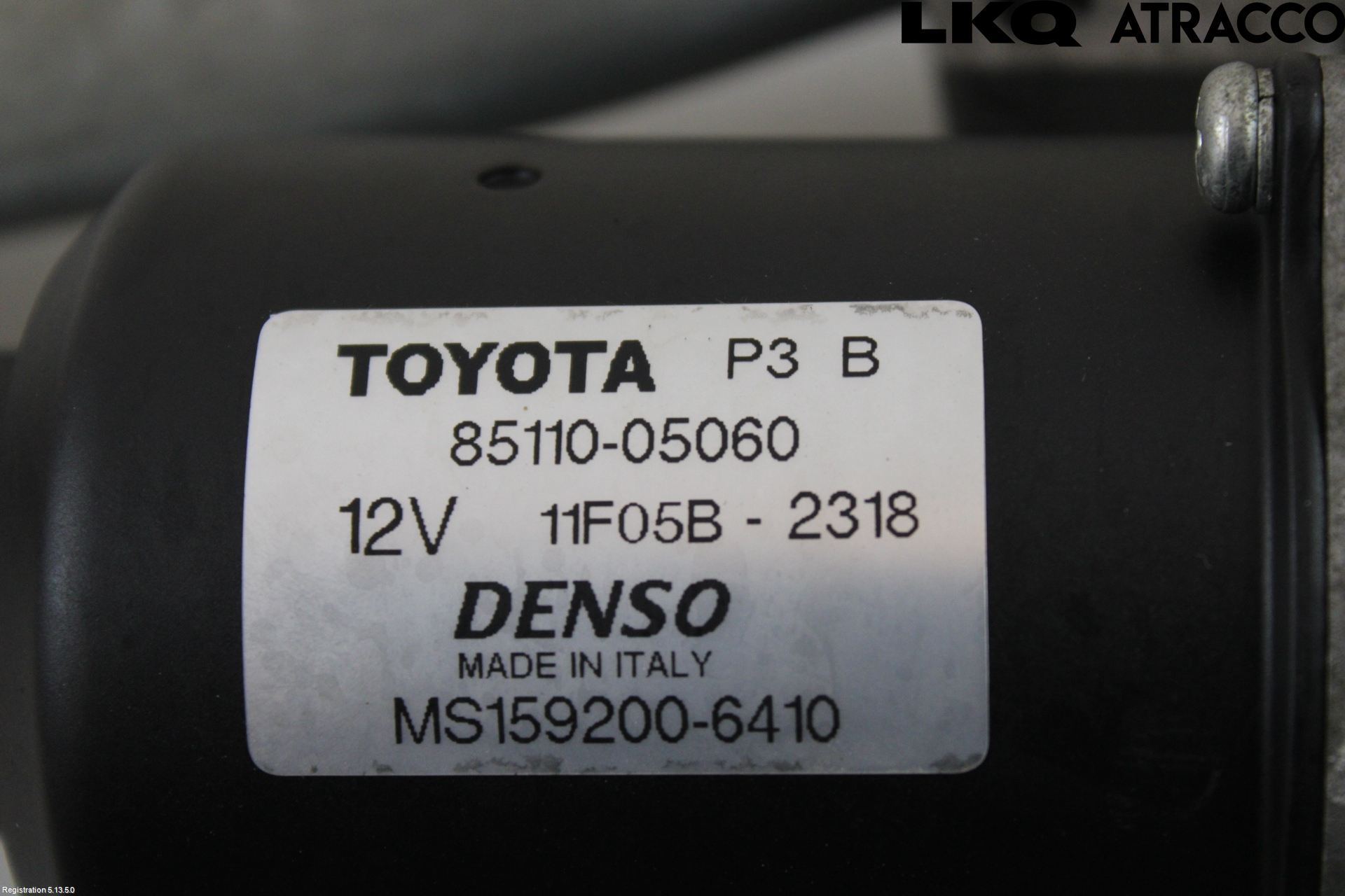 Toyota AVENSIS 03-06 Torkarmekanism Vindruta