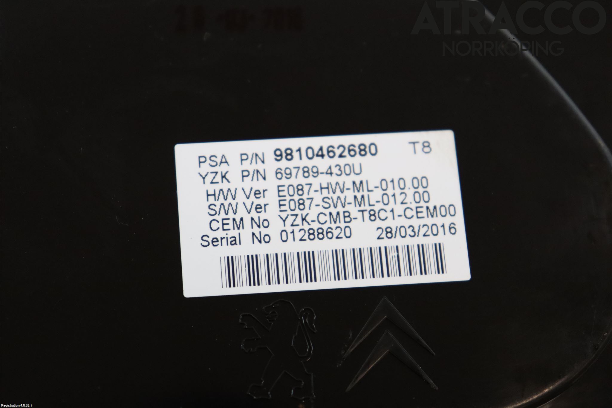 Peugeot 5008 10-16 Instrument Komb