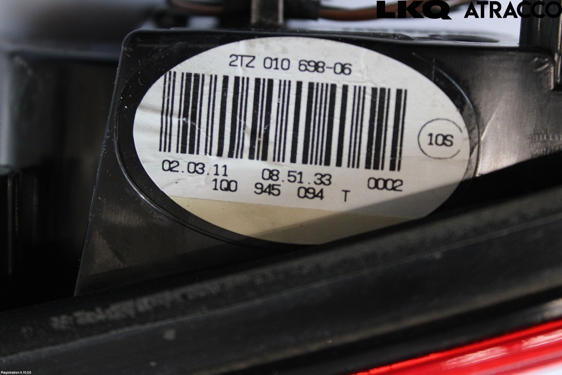 Volkswagen VW EOS  11- Bakljus Lucka Hö