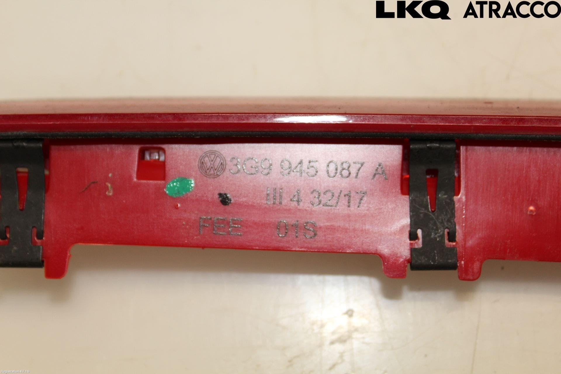 Volkswagen VW PASSAT 15-19 Bromsljus Bakruta