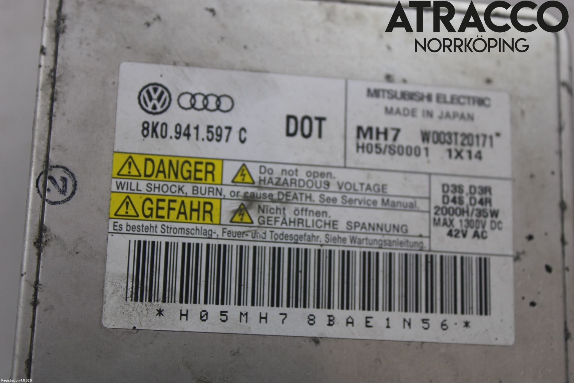 Audi A4 12-15 Styrenhet Strålkastare