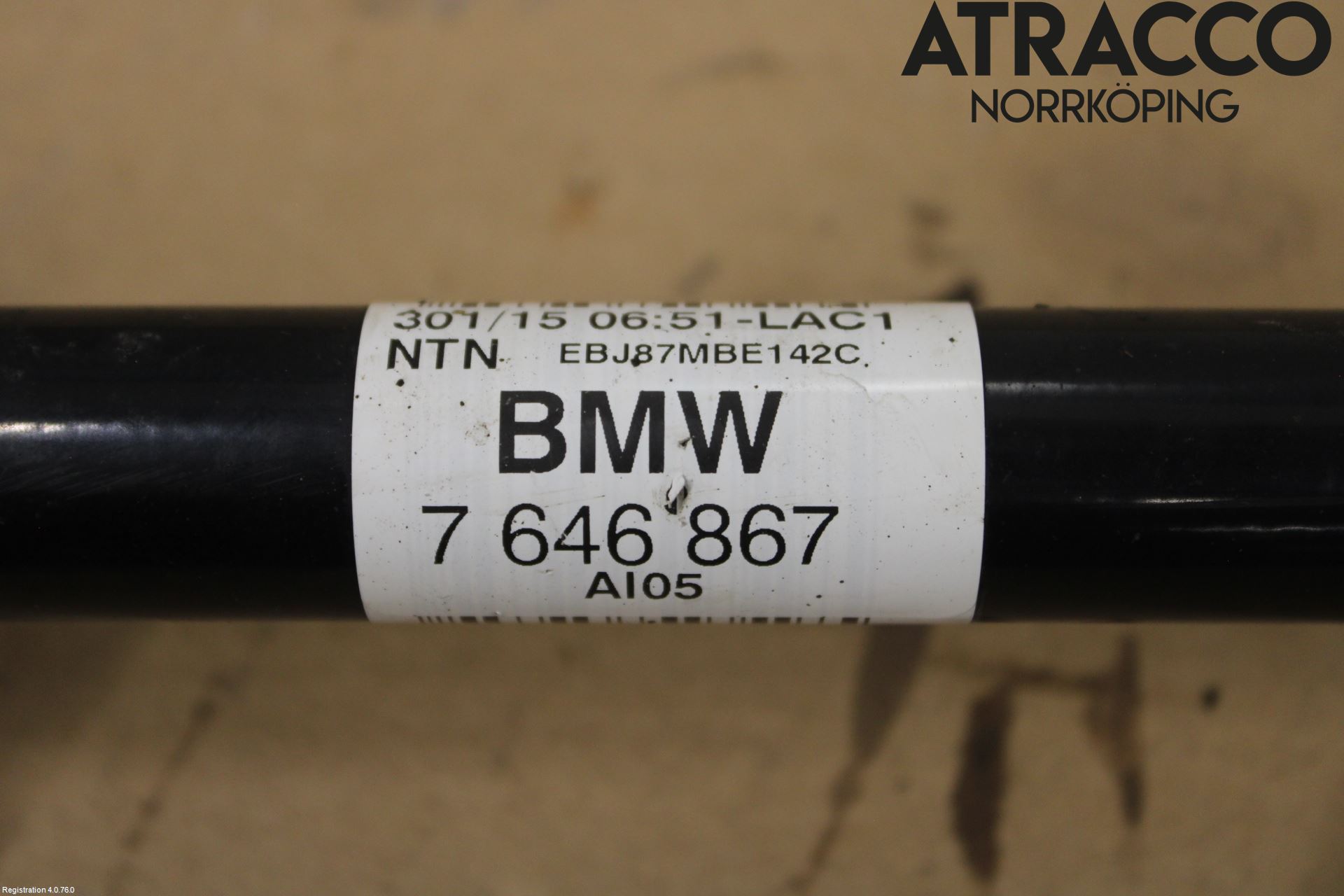 BMW X1 F48 15-22 Drivaxel Bak Höger
