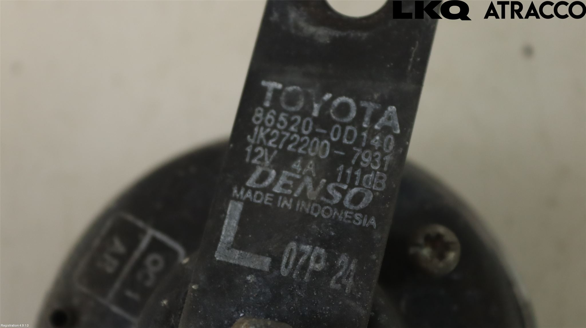 Toyota YARIS XP130 12-14 Signalhorn