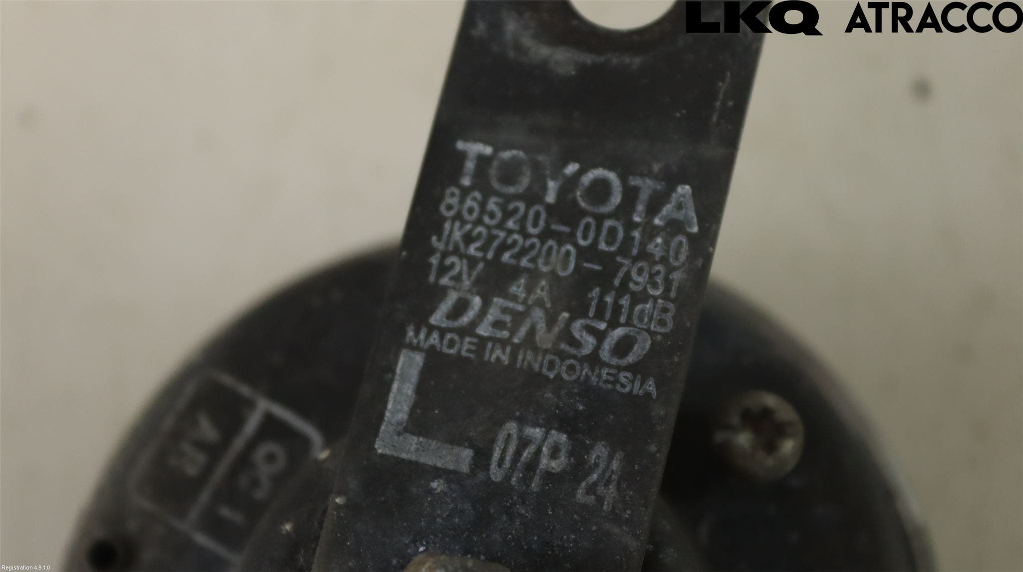 Toyota YARIS XP130 12-14 Signalhorn