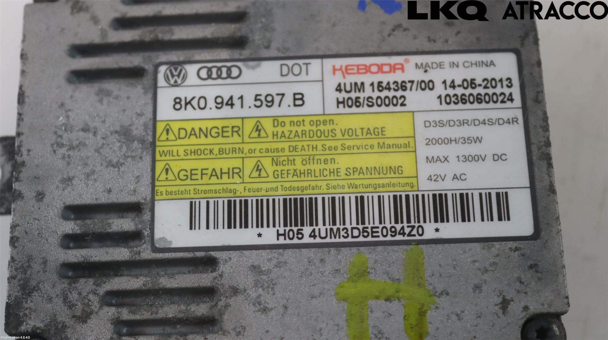 Volkswagen VW PASSAT 11-14 Styrenhet Strålkastare