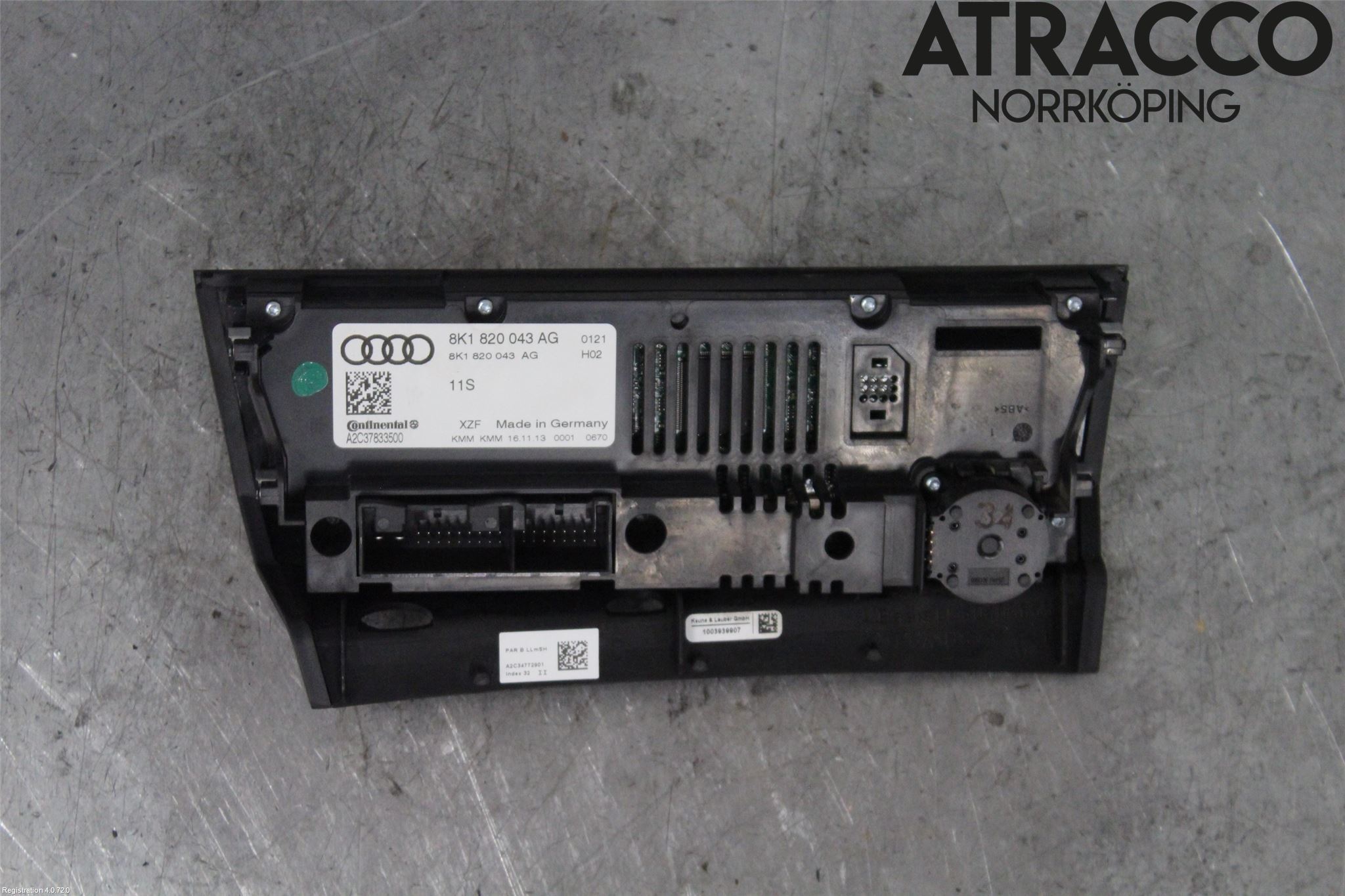 Audi A4 ALLROAD 09-16 Värmereglage