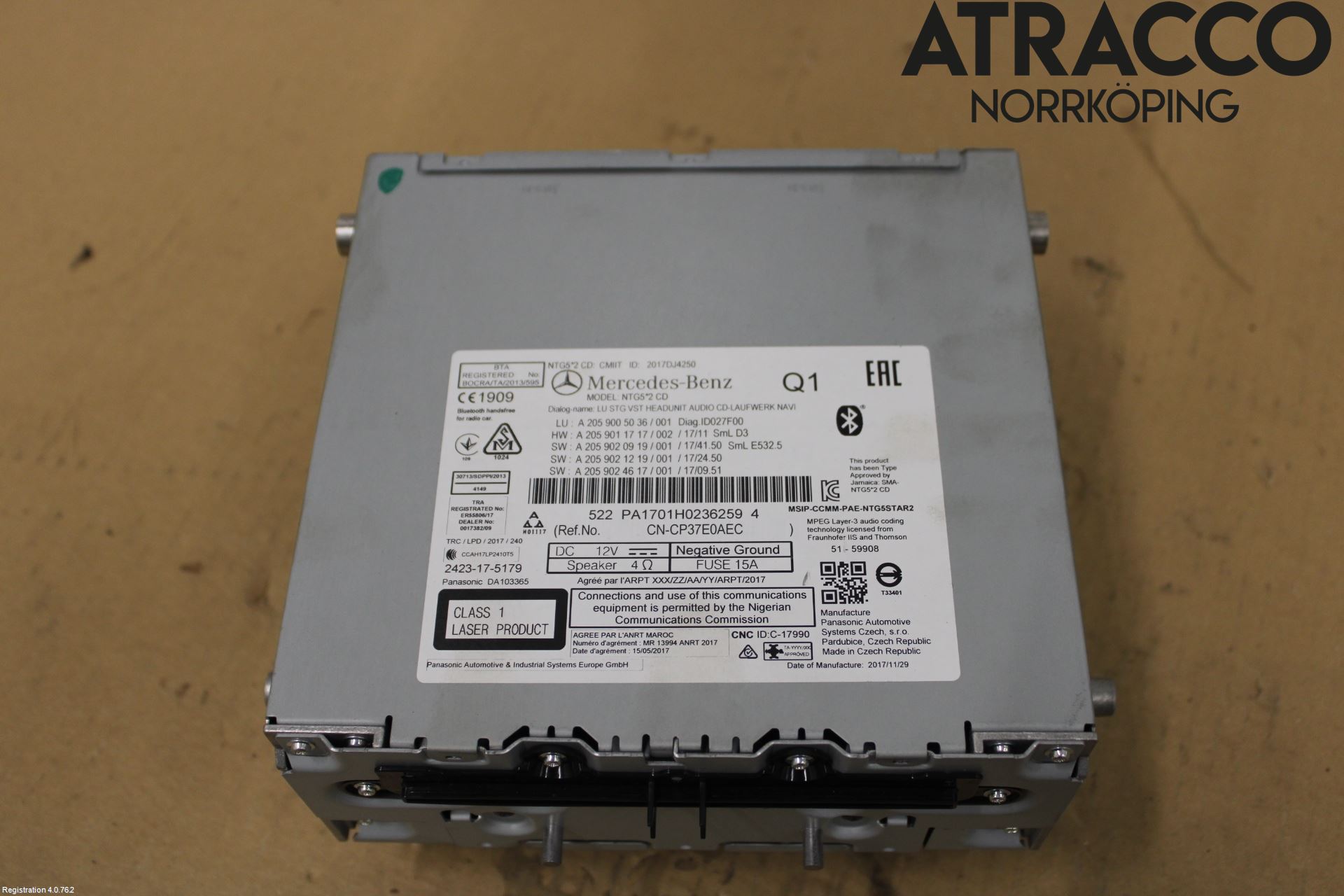 Mercedes-Benz MB C-KLASS (W205) 14-21 Cd Radio - Multimediapanel