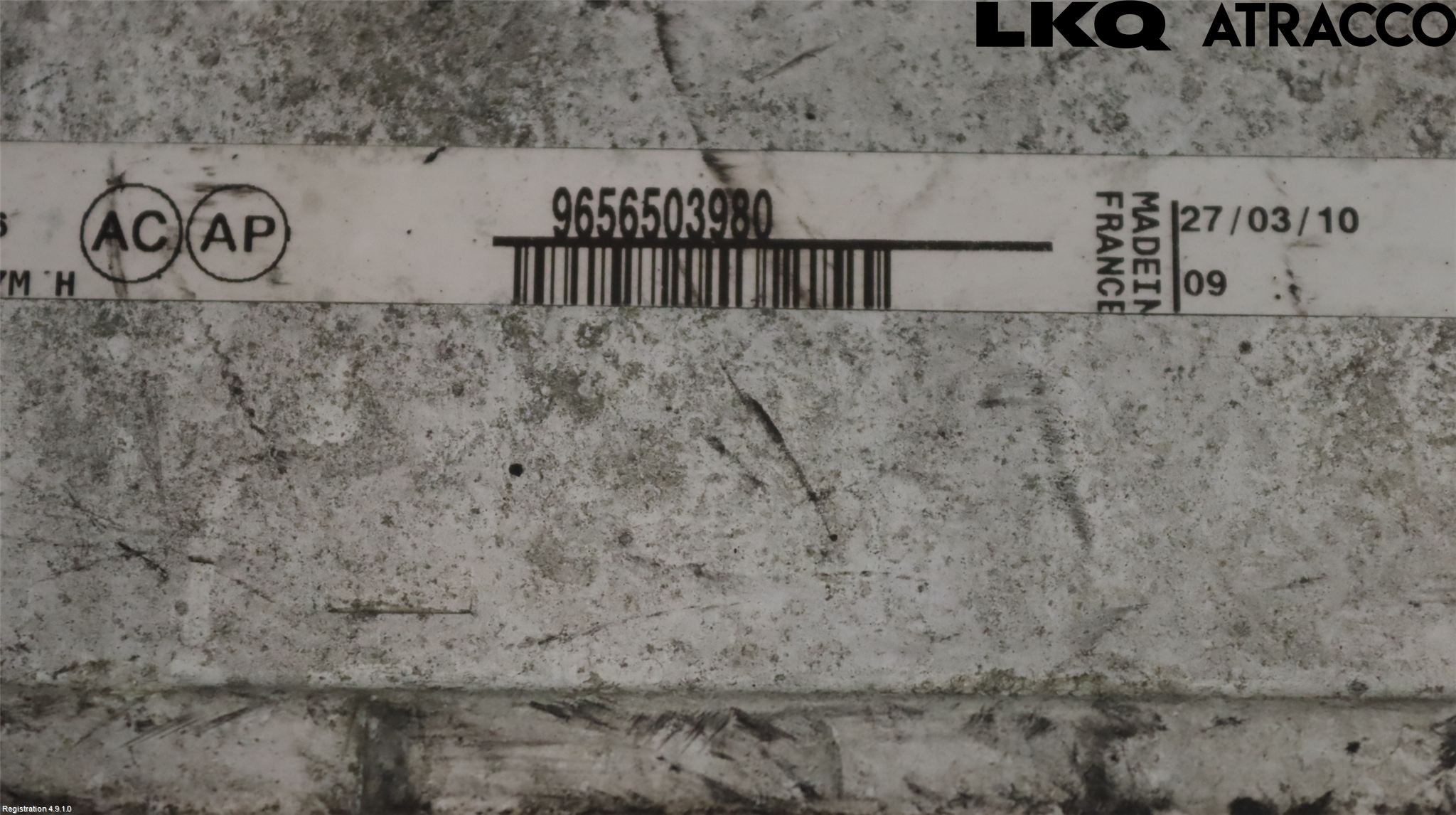 Citroen BERLINGO 08-18 Laddluft-Intercooler Kyl