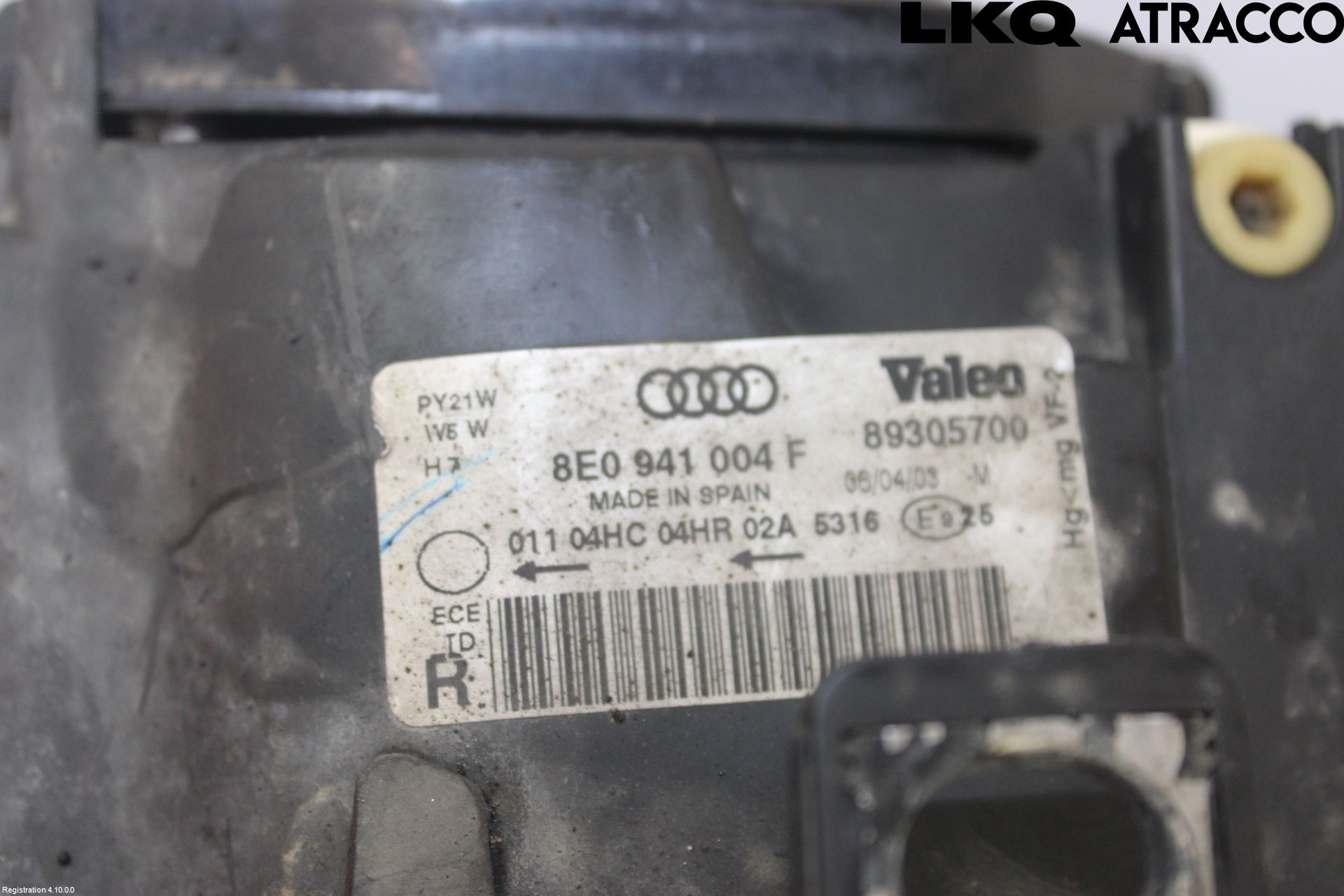 Audi A4/S4 01-05 Strålkastare Höger