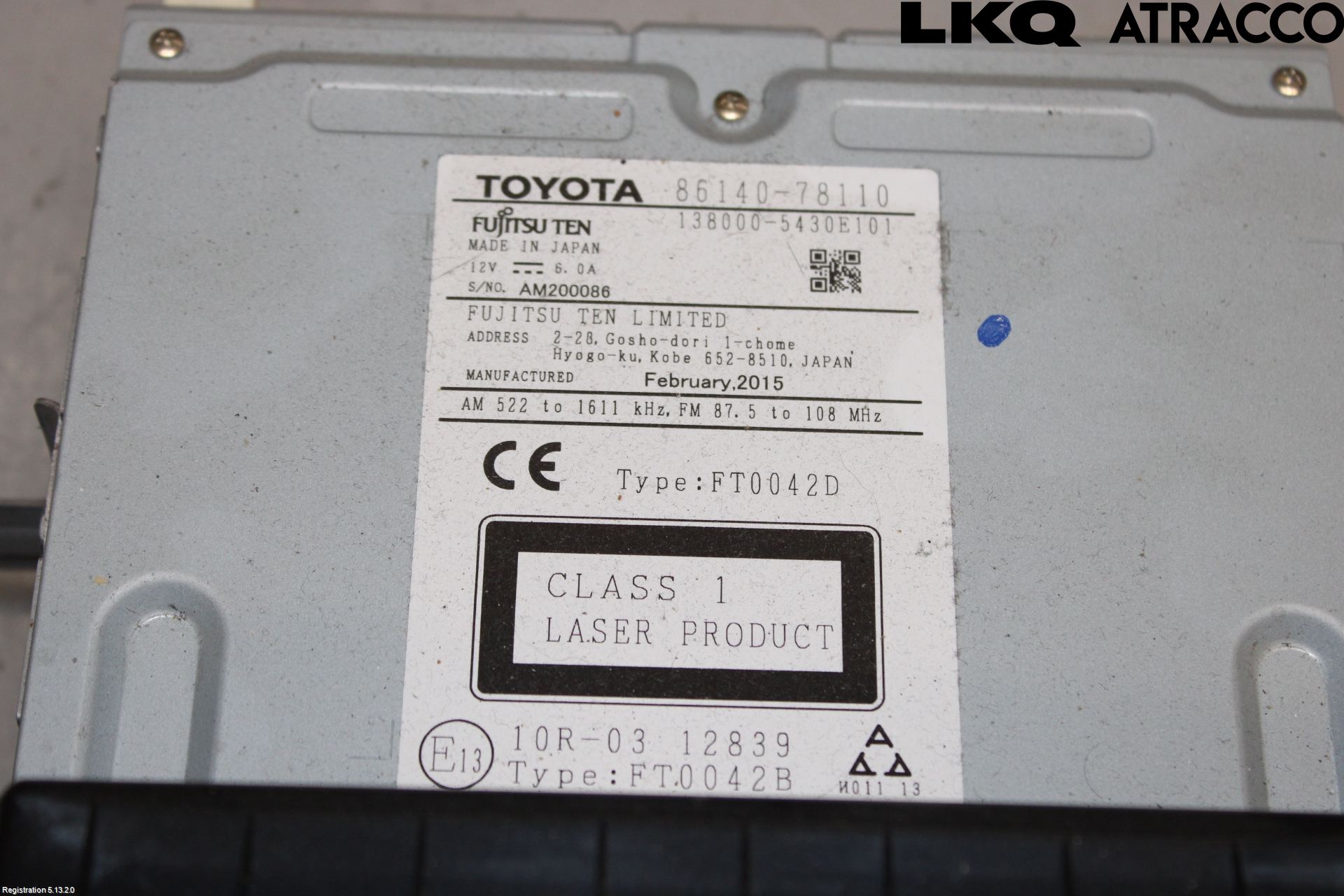 Lexus NX 300h 15-21 Cd Radio - Multimediapanel