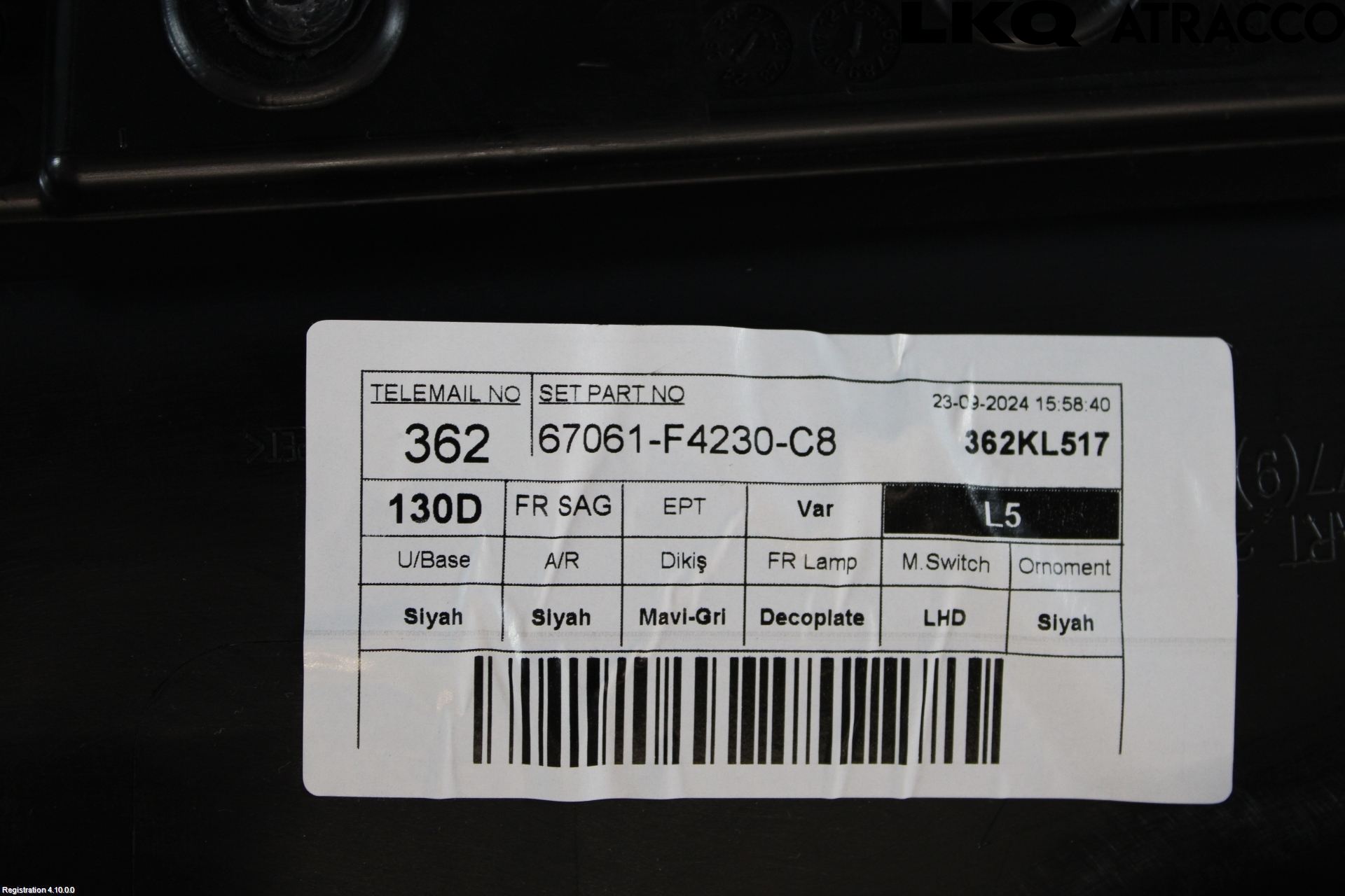Toyota C-HR 24- Dörrklädsel Hö