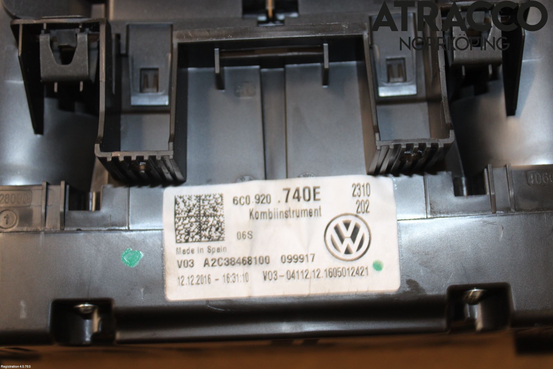 Volkswagen VW POLO 10-17 Instrument Komb