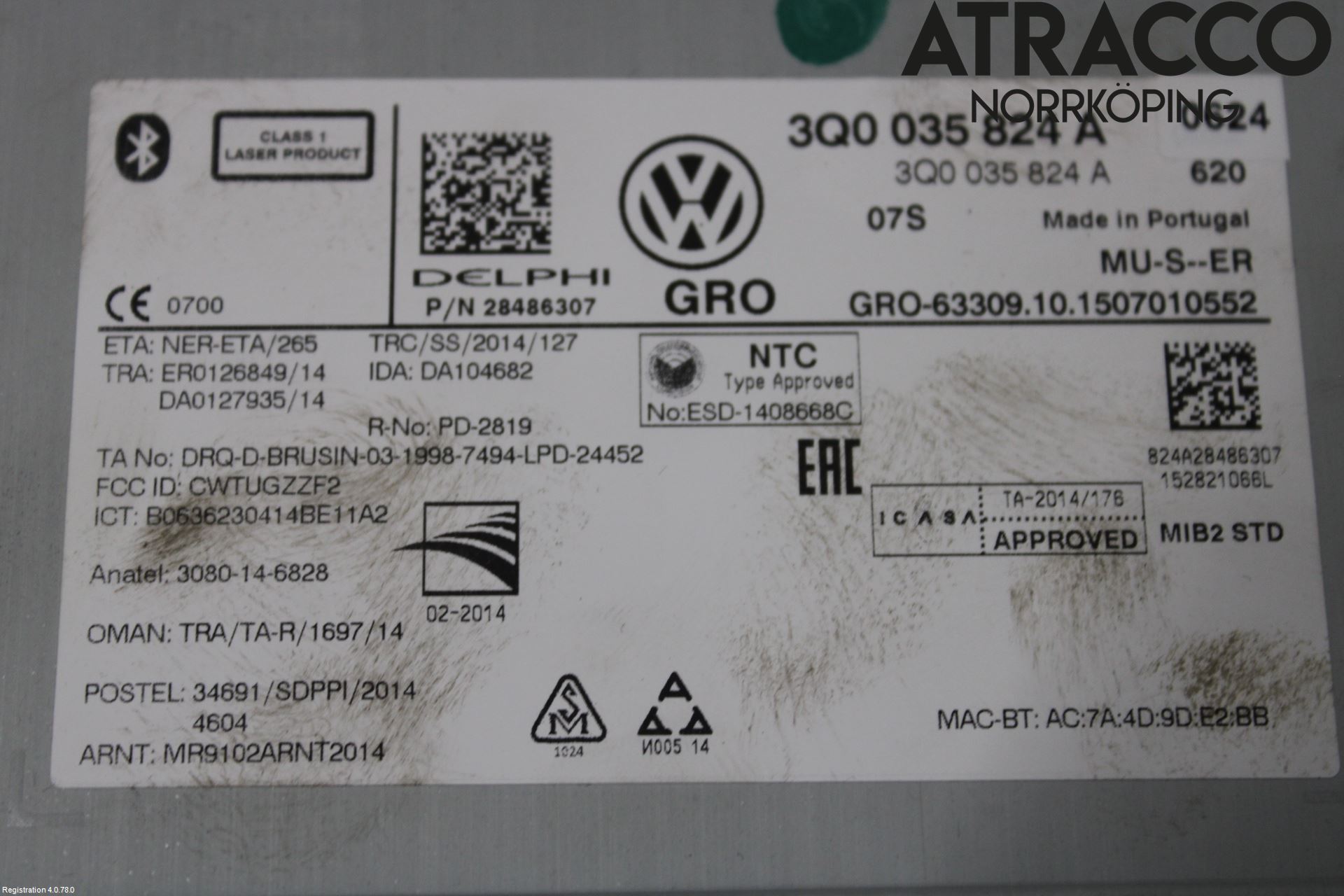 Volkswagen VW GOLF SPORTSVAN 15-20 Cd Radio - Multimediapanel