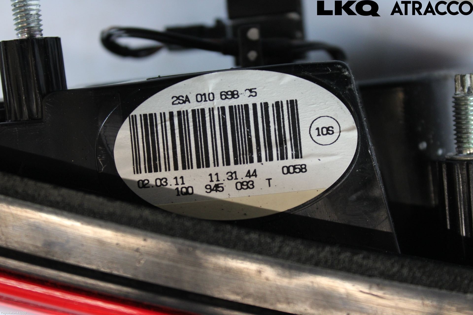 Volkswagen VW EOS  11- Bakljus Lucka Vä