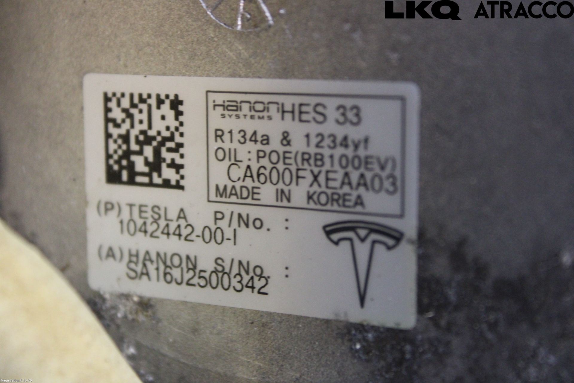 Tesla MODEL X 16- Ac Kompressor