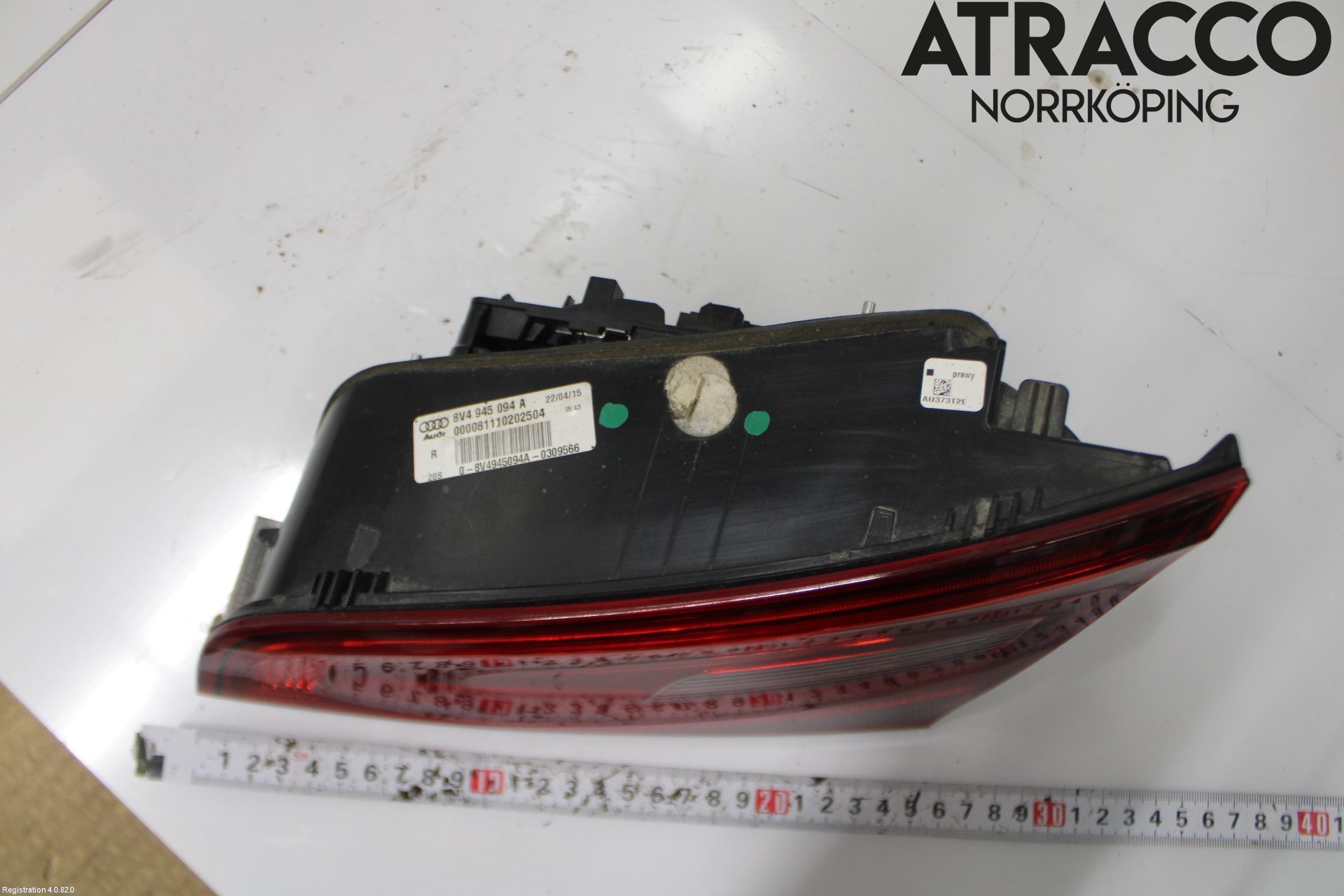 Audi A3/S3 8V 13-20 Bakljus Lucka Hö