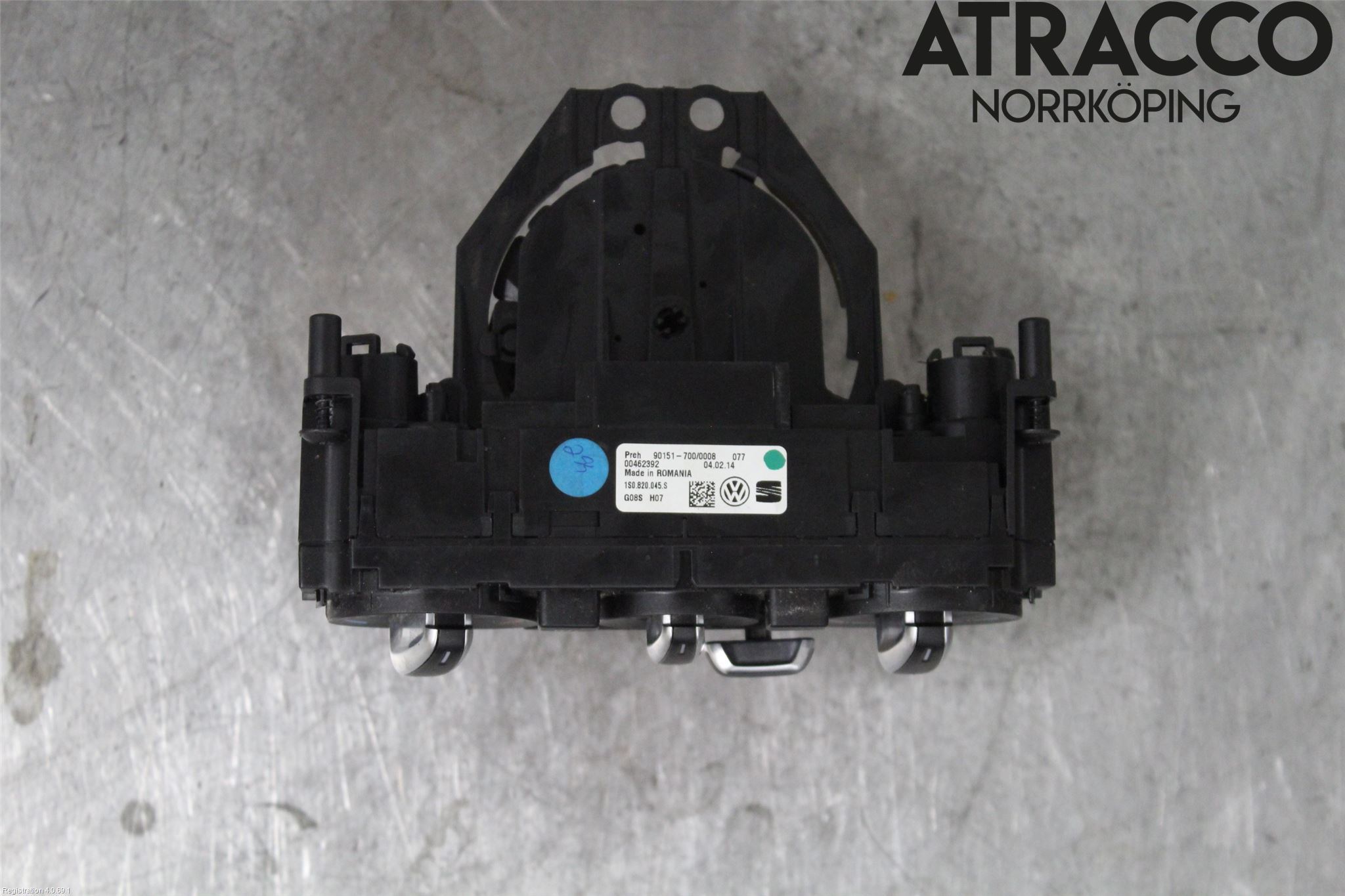 Volkswagen VW UP! / E-UP! Värmereglage