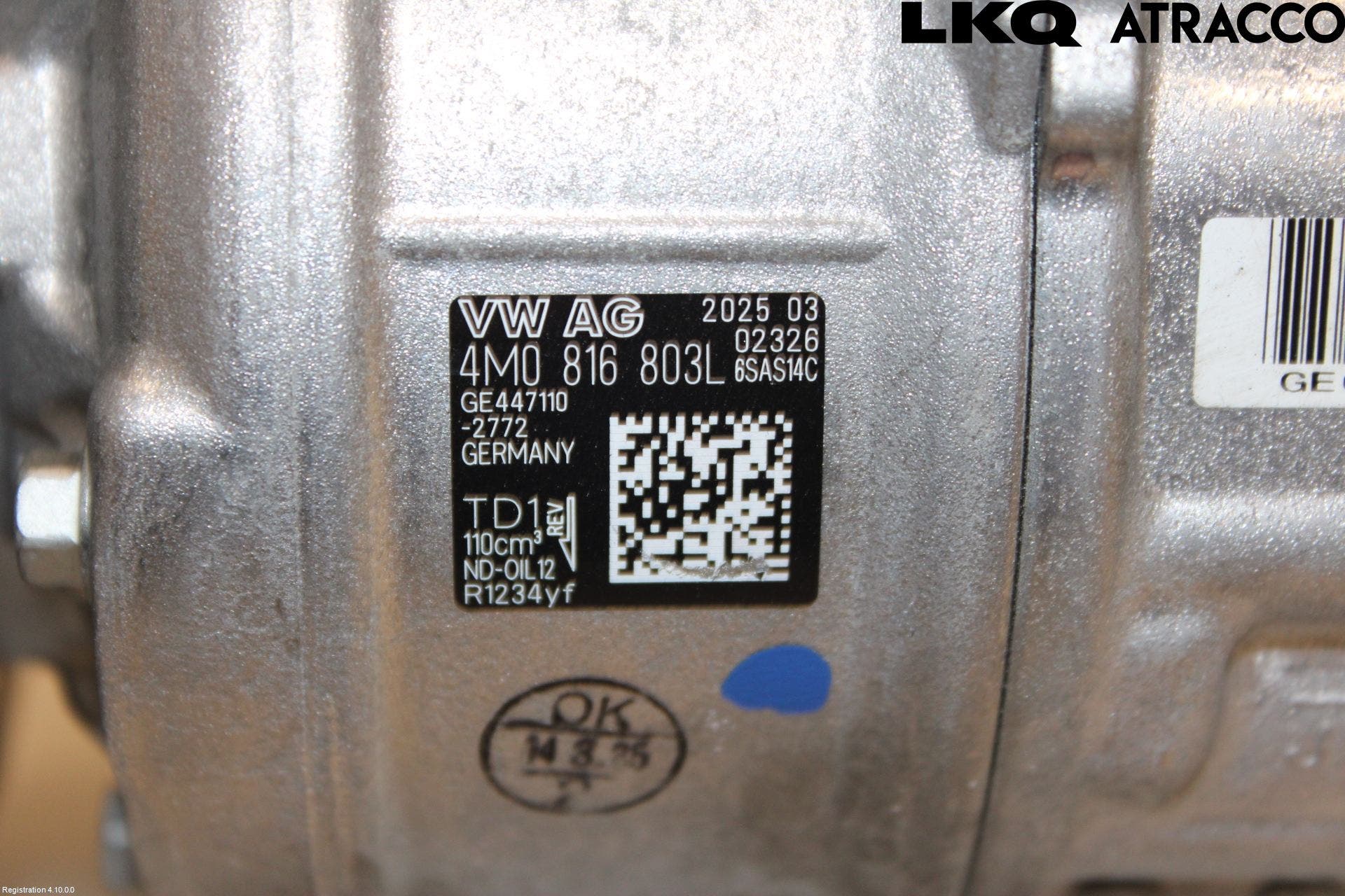 Volkswagen VW TOUAREG CR 18- Ac Kompressor