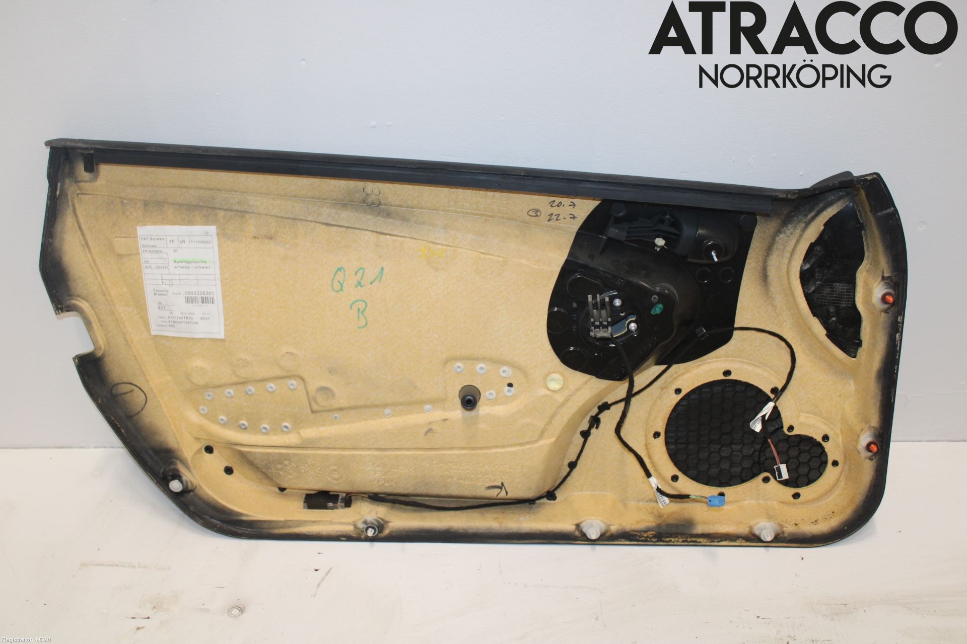 Mercedes-Benz MB SLK 200-350 (R171) 05-11 Dörrklädsel Hö