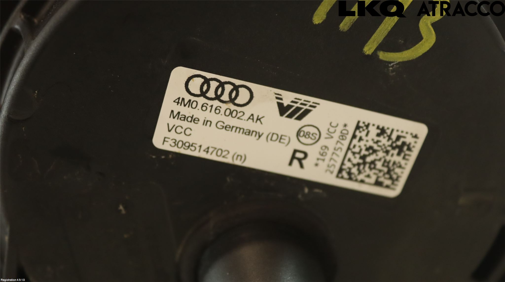 Audi E-TRON, S GE 19- Nivå-Luftfjädring Bälg