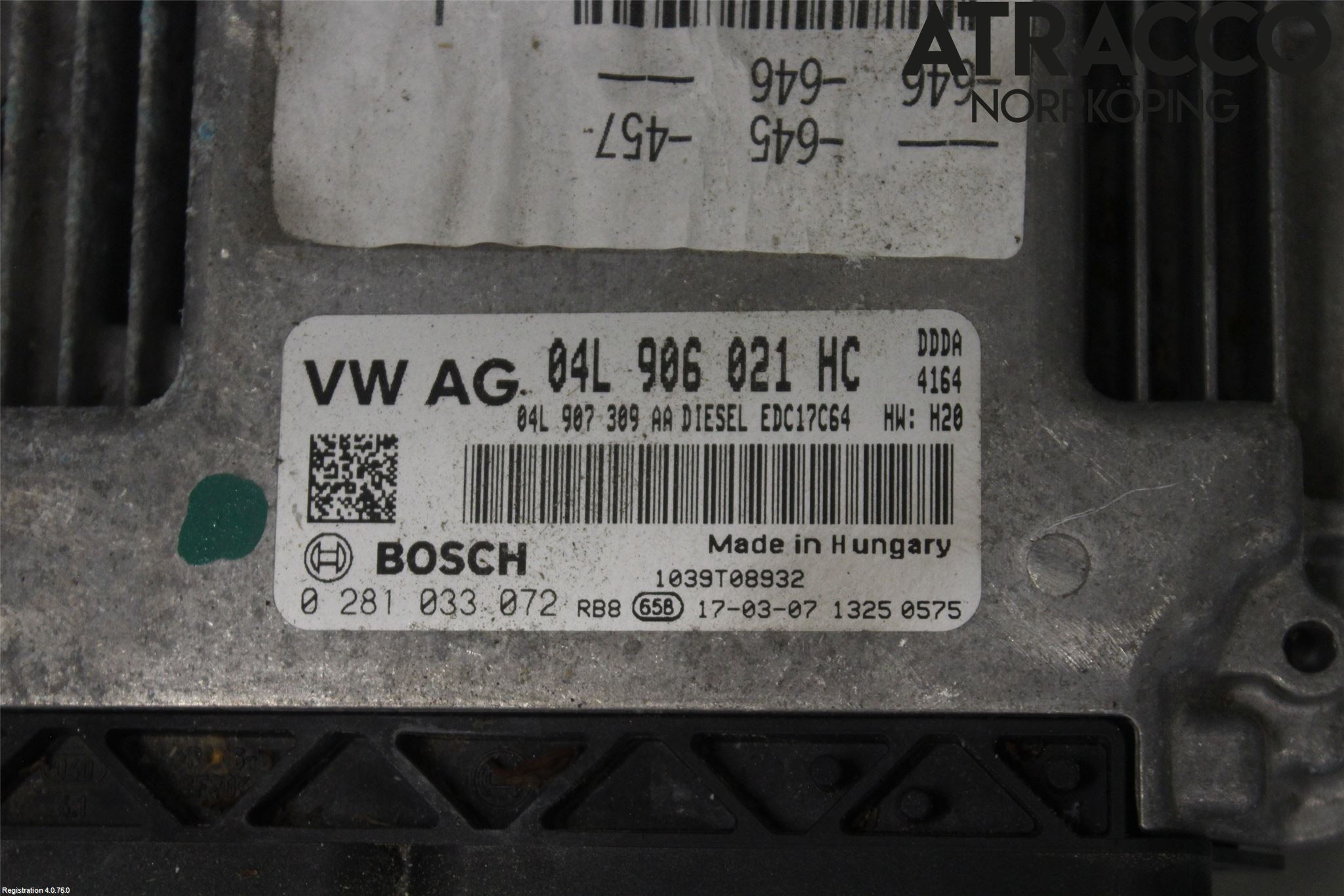 Audi A6/S6 4G 11-18 Styrenhet Inspump Diesel