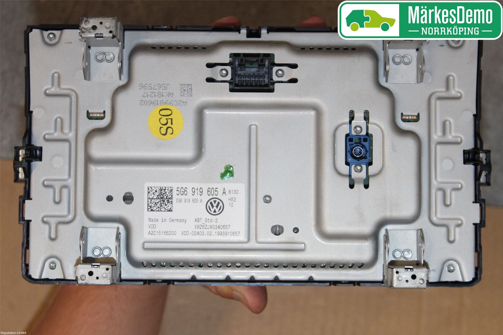 Volkswagen VW GOLF / E-GOLF VII 13-20 Multifunktionsdisplay