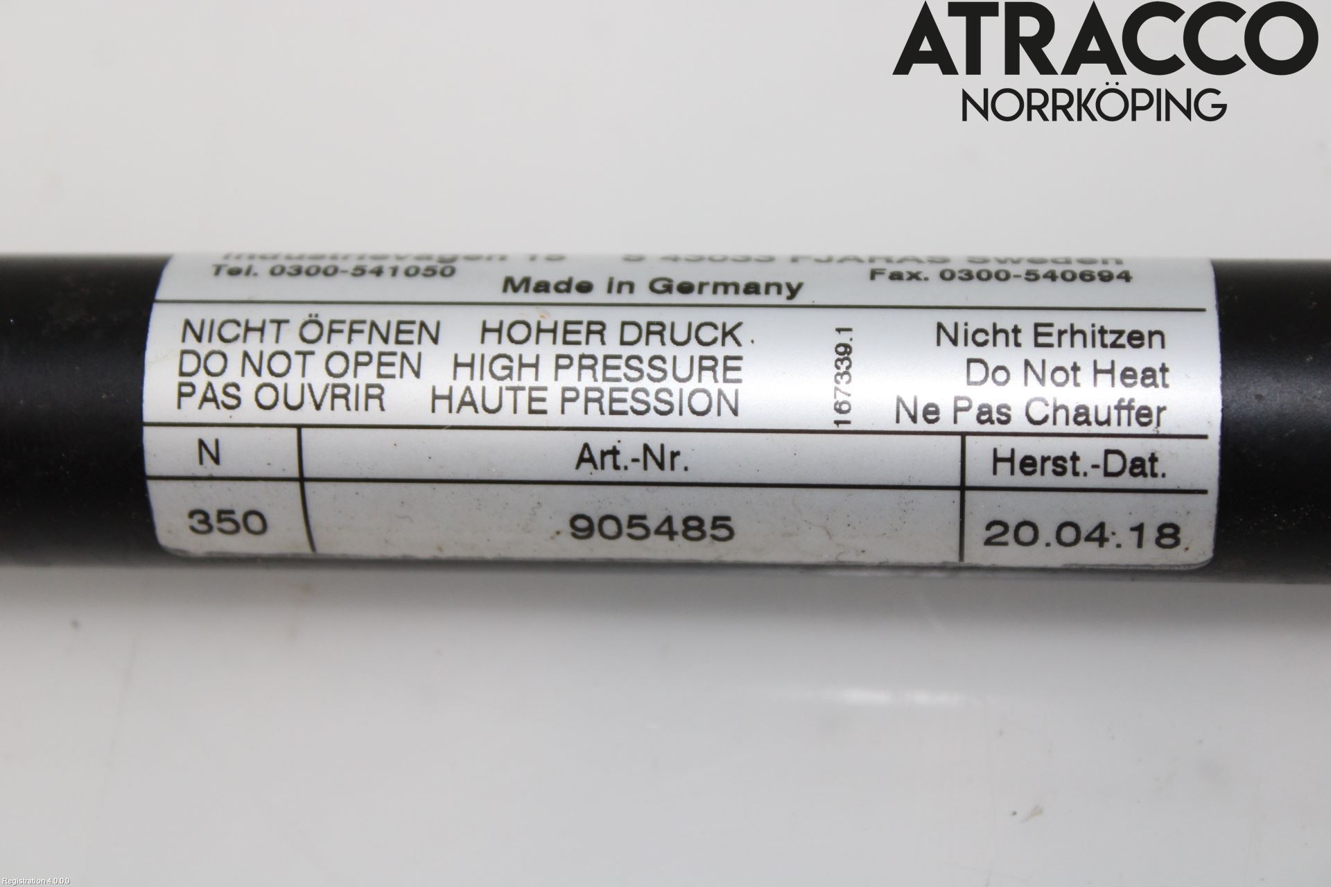 Volkswagen VW CADDY 16-20 Gasfjäder Baklucka