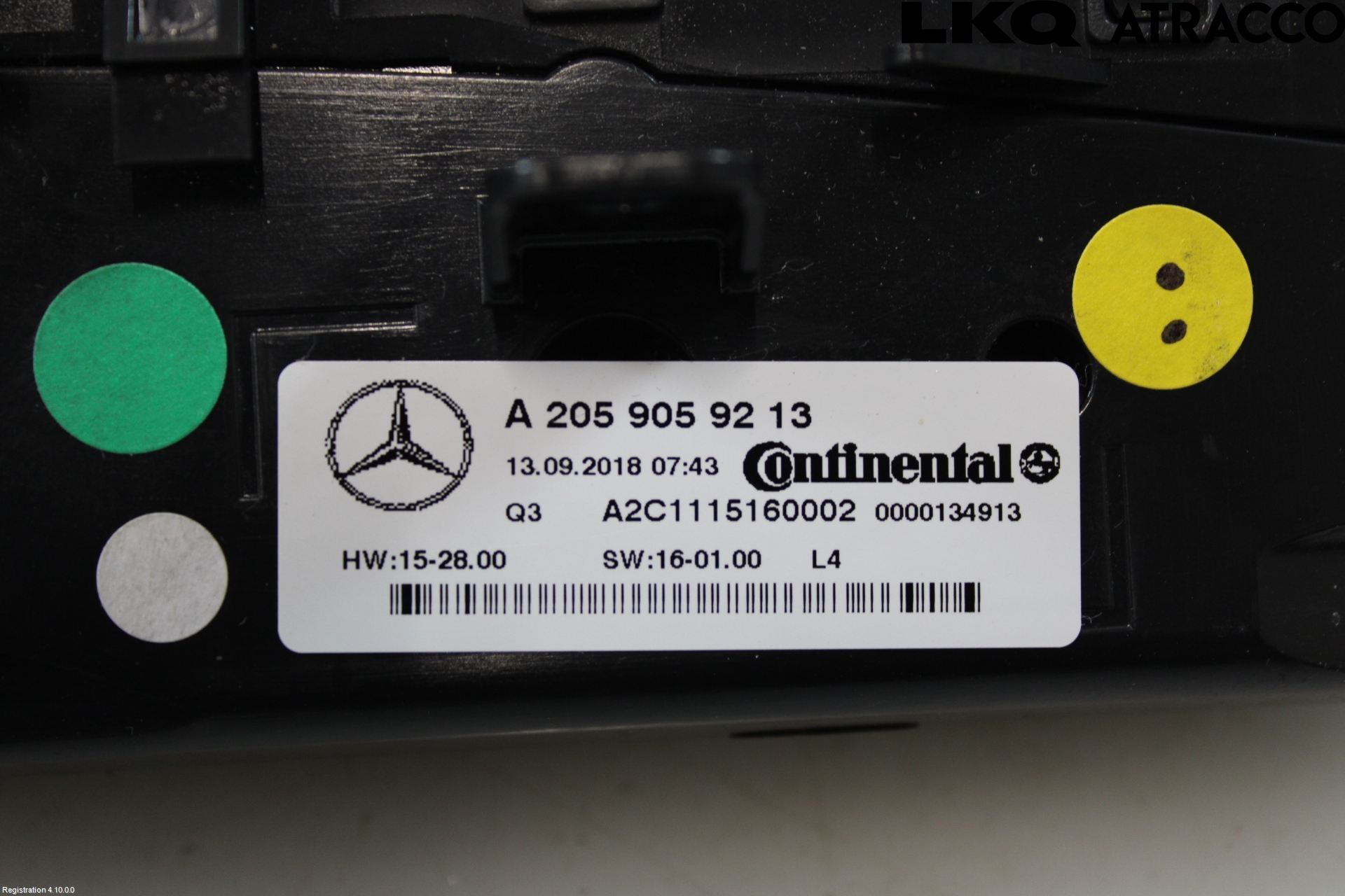 Mercedes-Benz MB C-KLASS (W205) 14-21 Värmereglage