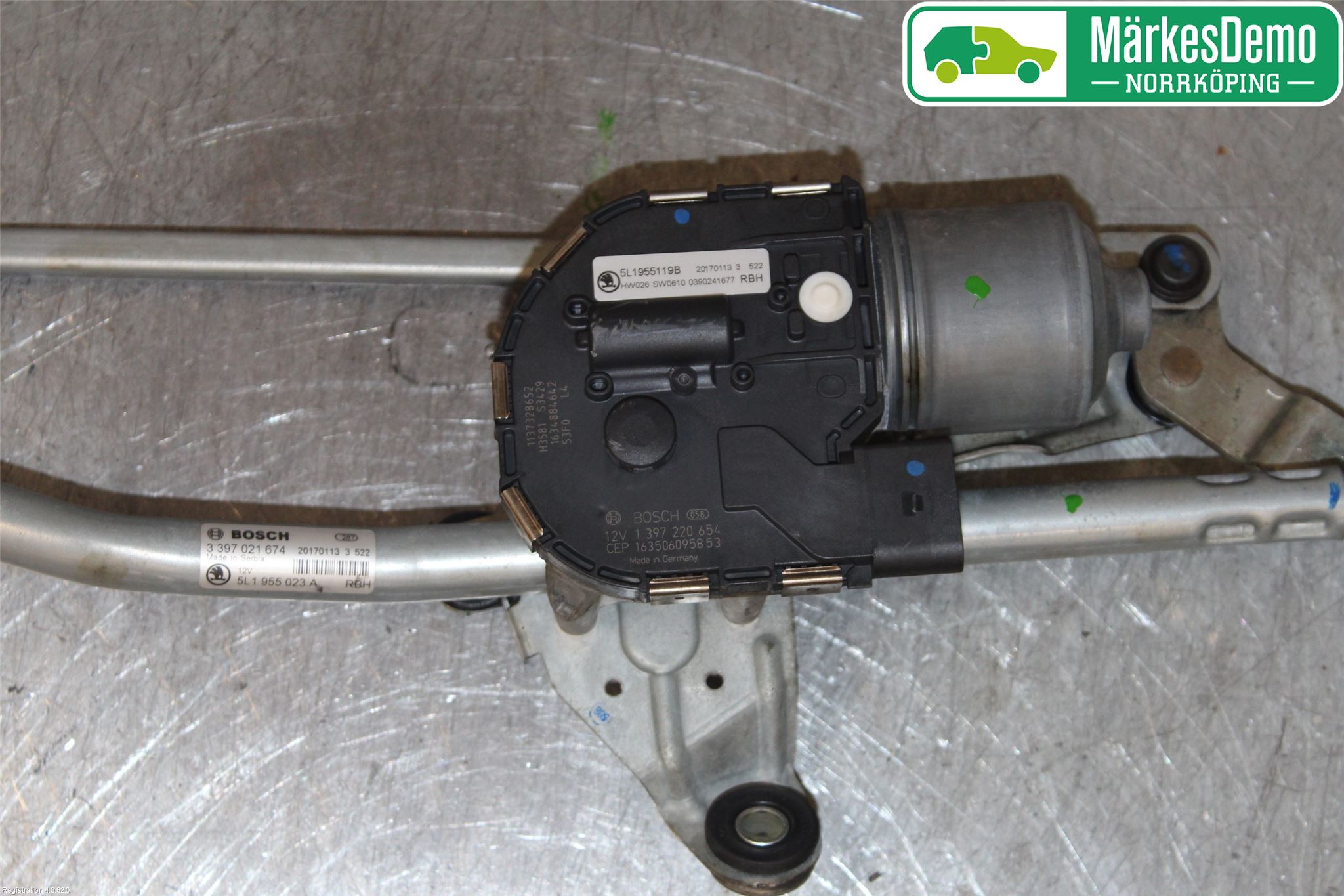 Skoda YETI Torkarmekanism Vindruta