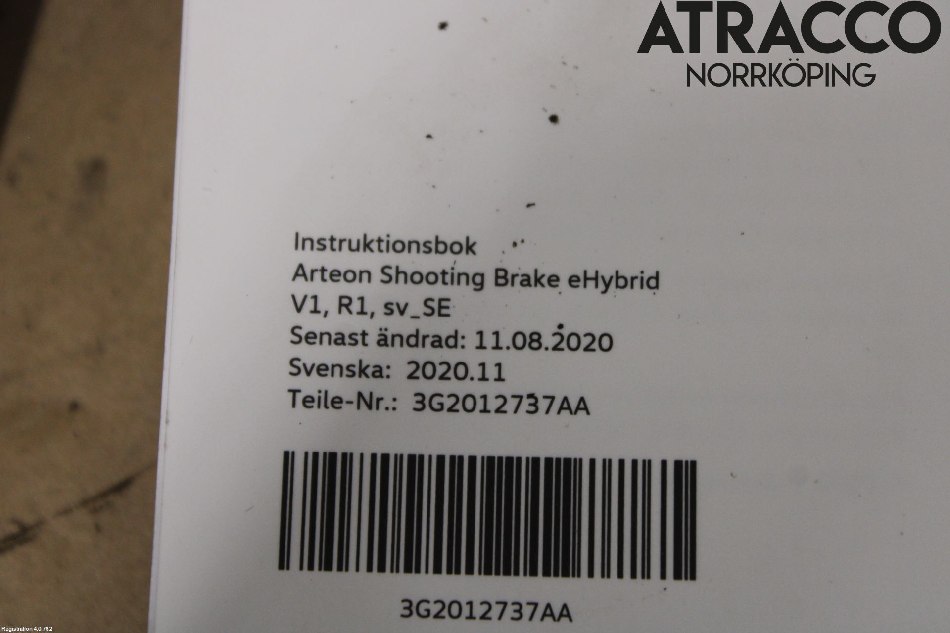 Volkswagen VW ARTEON 17- Instruktionsbok