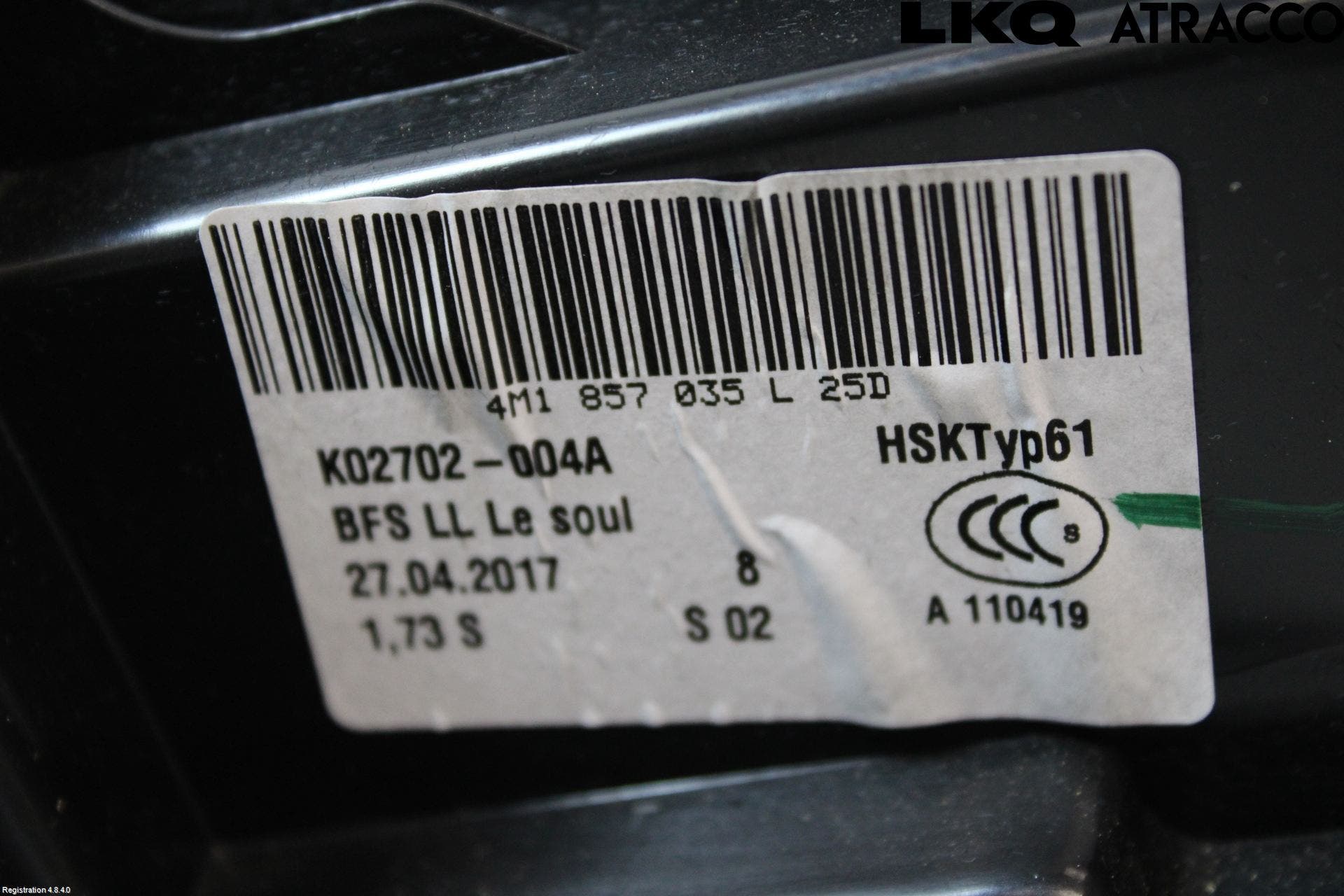 Audi Q7/SQ7 Handskfack Insats