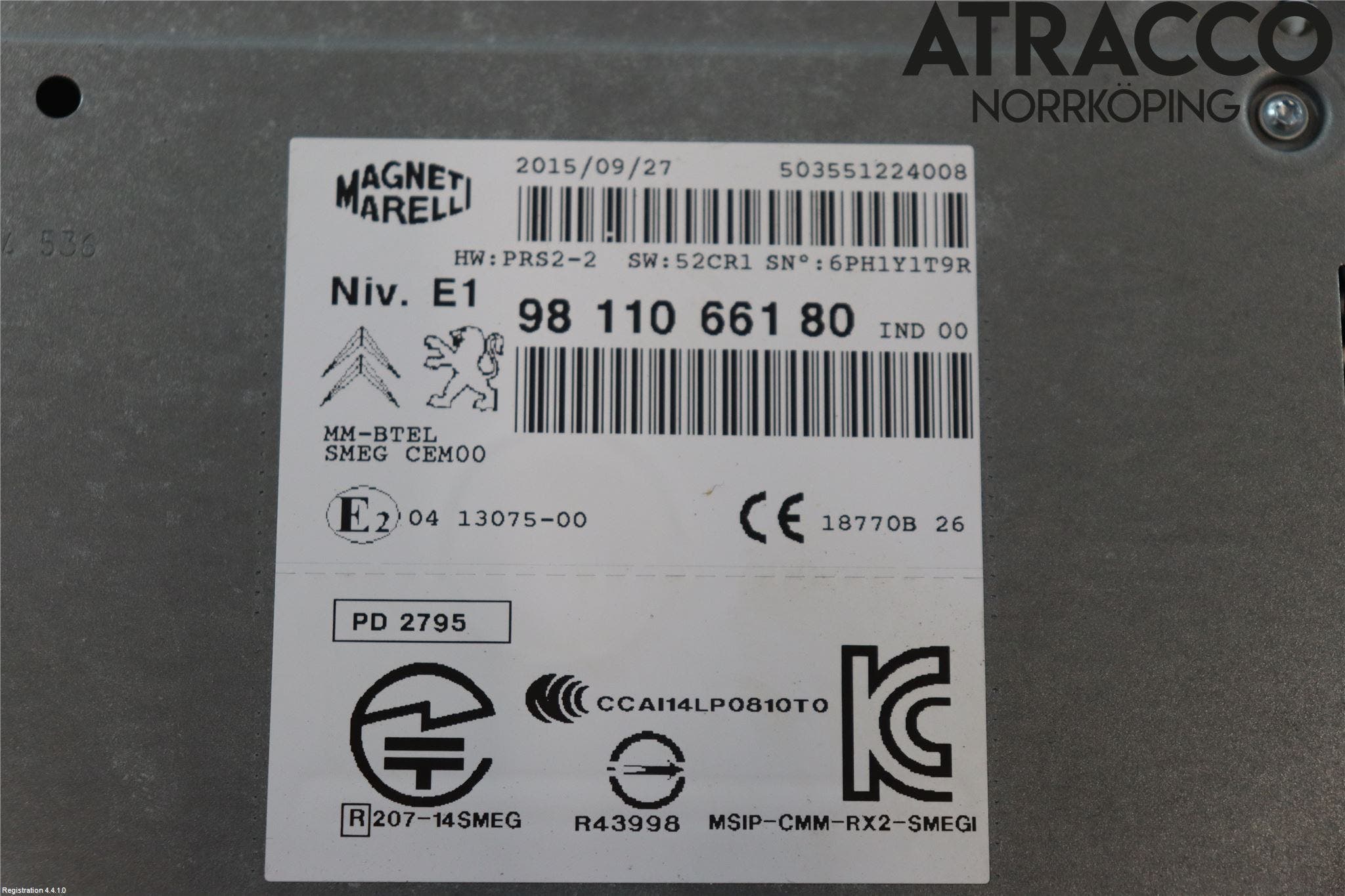 Peugeot PEUGOT 208 16-19 Cd Radio - Multimediapanel