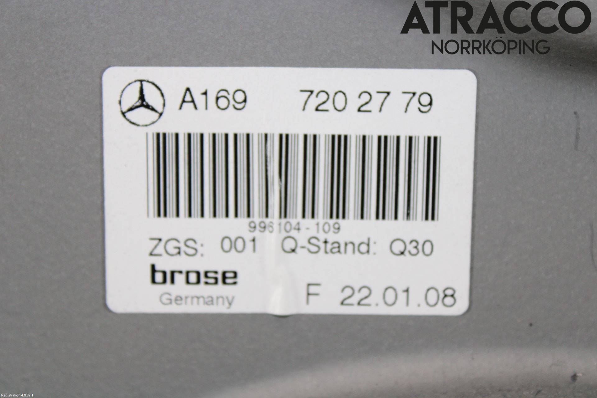 Mercedes-Benz MB B-KLASS (W245) 05-12 Fönsterhiss El Kompl