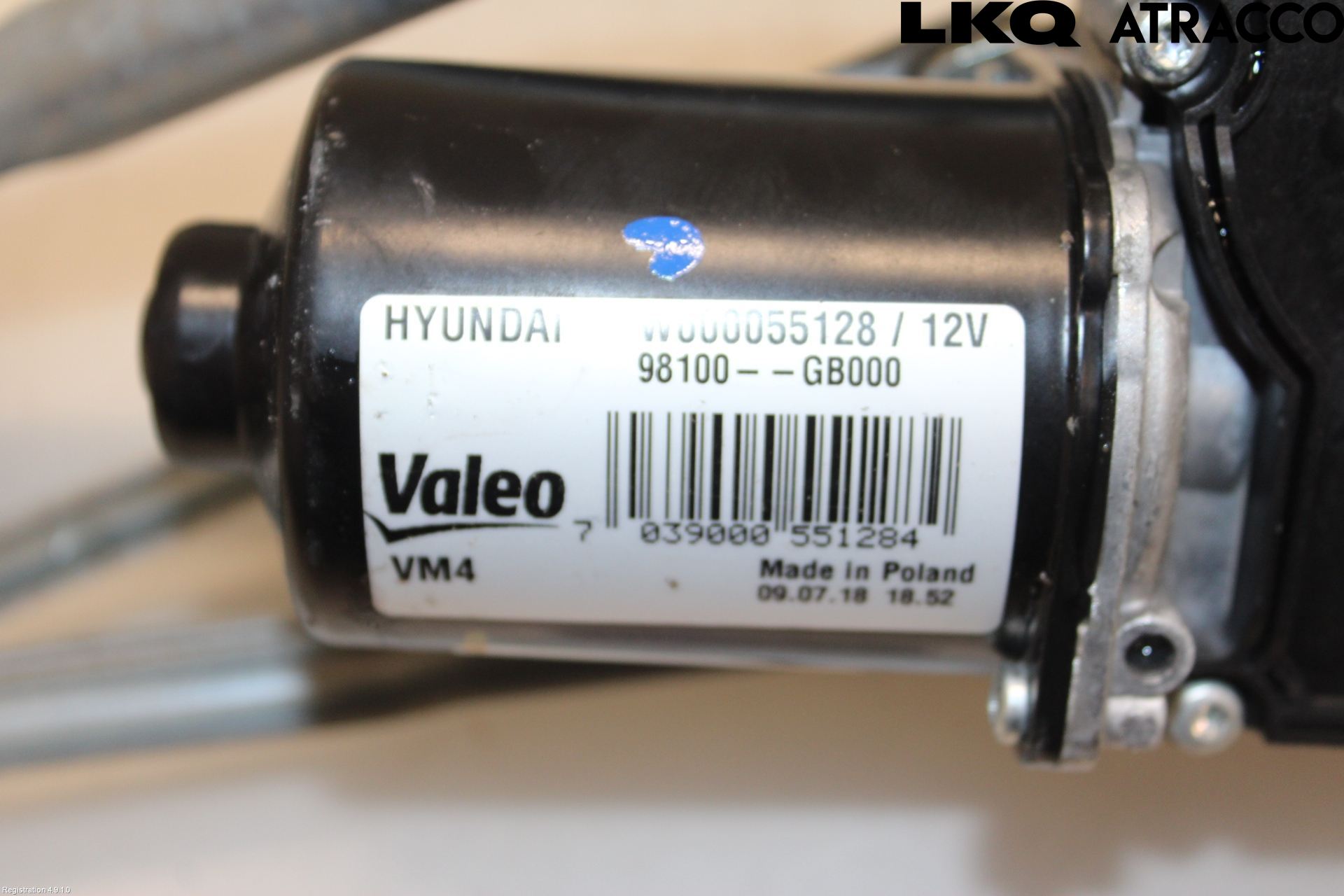 Hyundai i20 GB 15-20 Torkarmekanism Vindruta