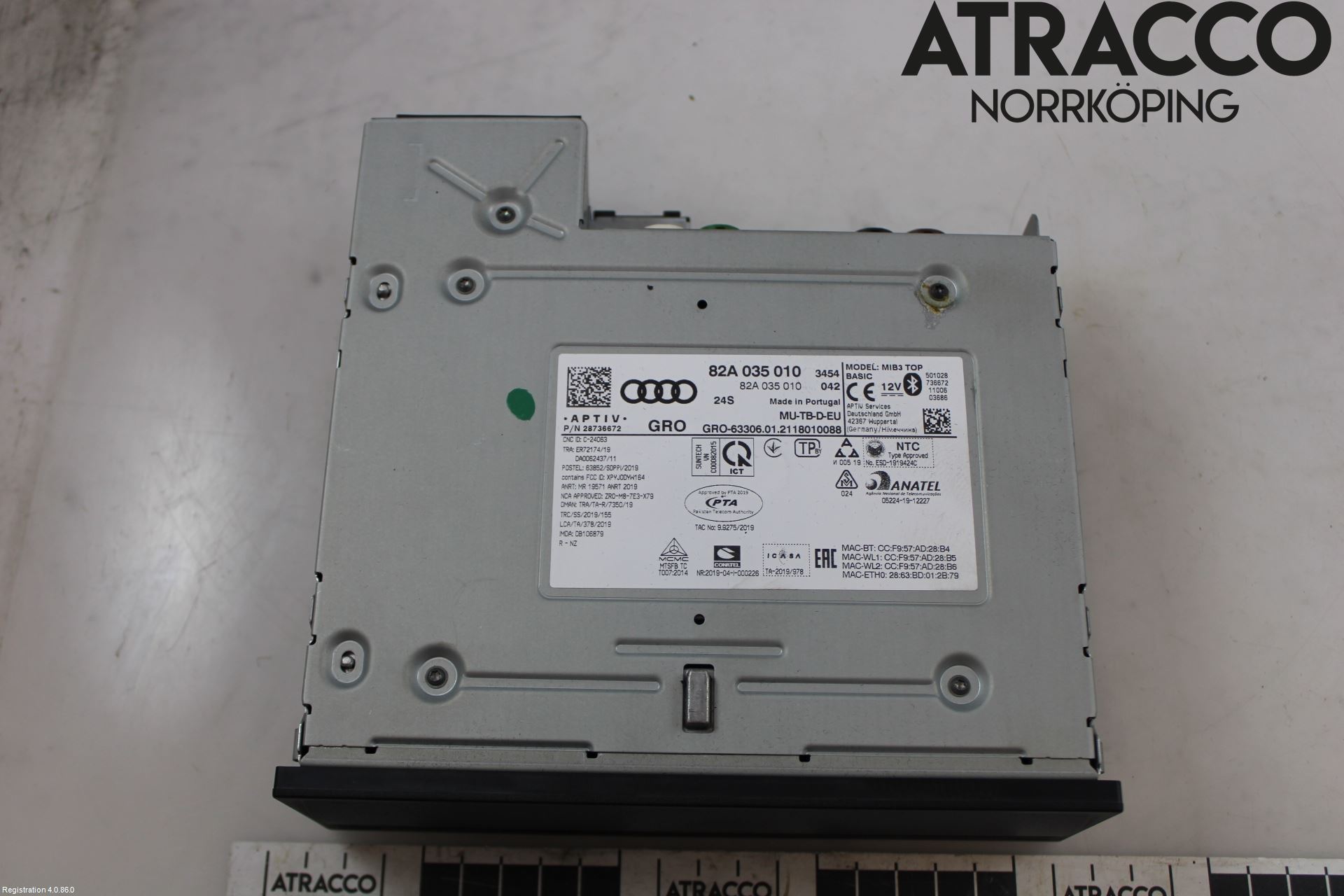 Audi Q3 F3 19- Cd Radio - Multimediapanel