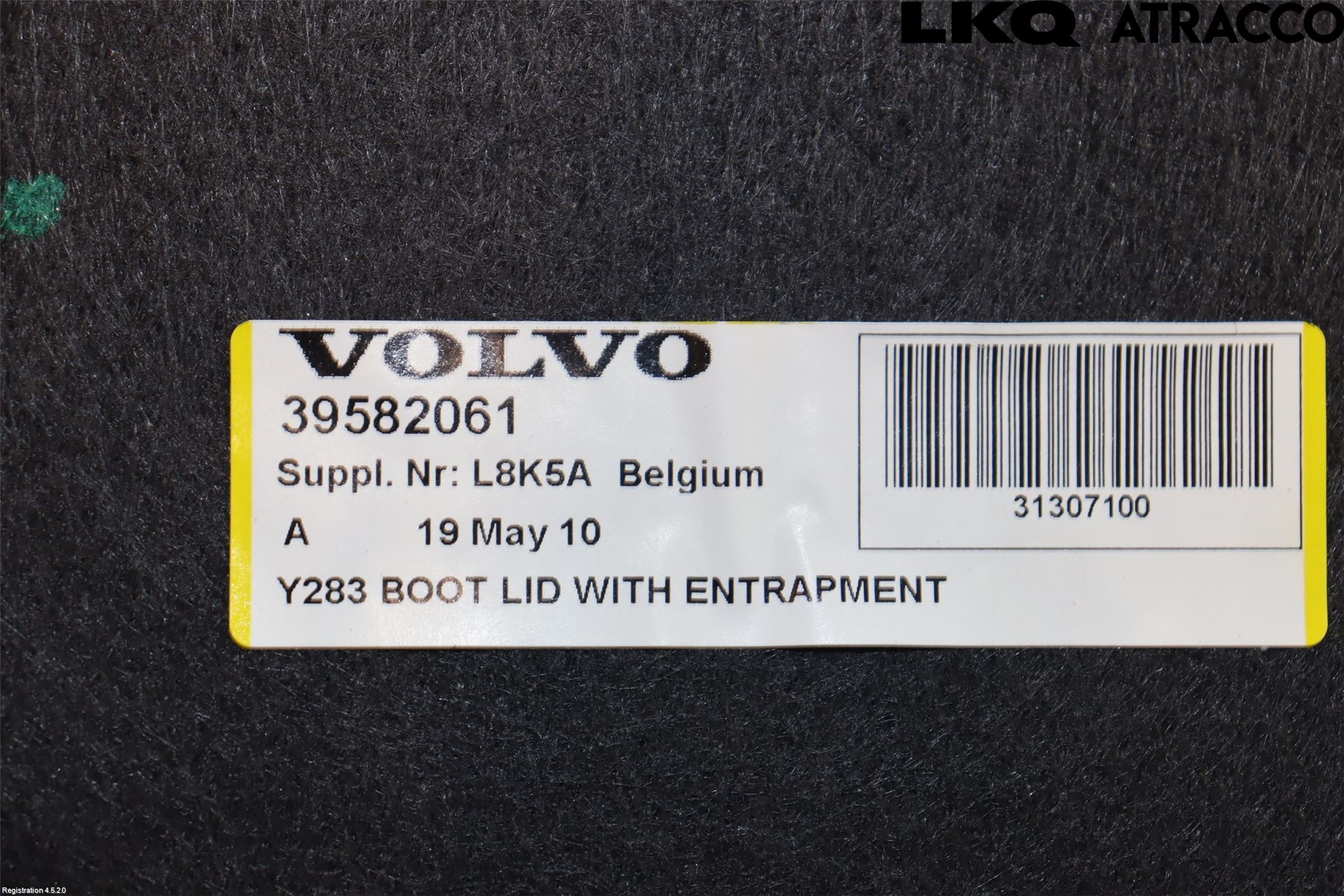 Volvo S60 11-13 Inredning Bakluckeklädsel