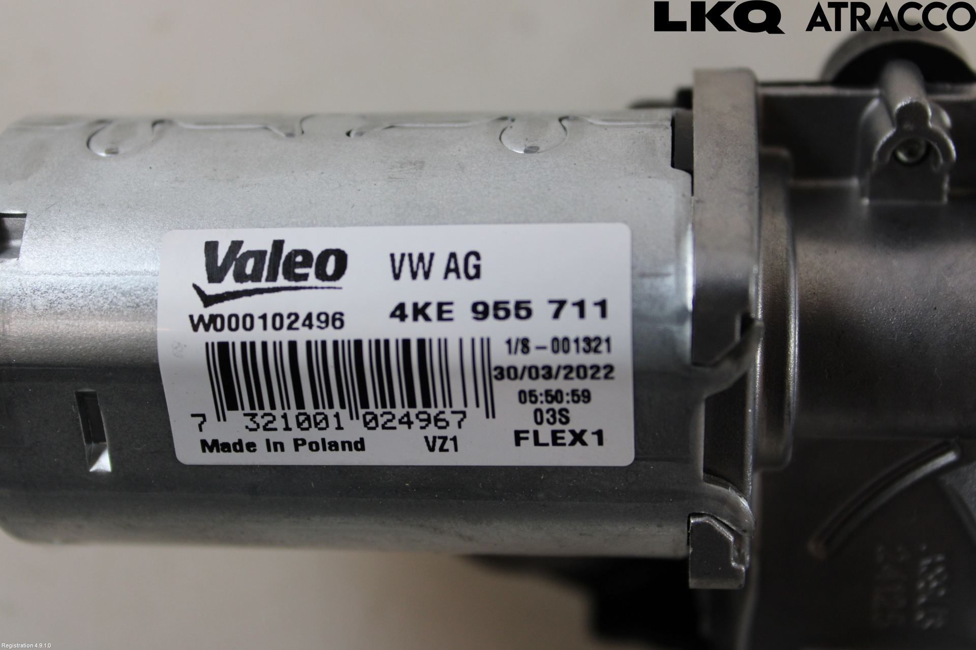 Audi E-TRON, S GE 19- Torkarmotor Baklucka