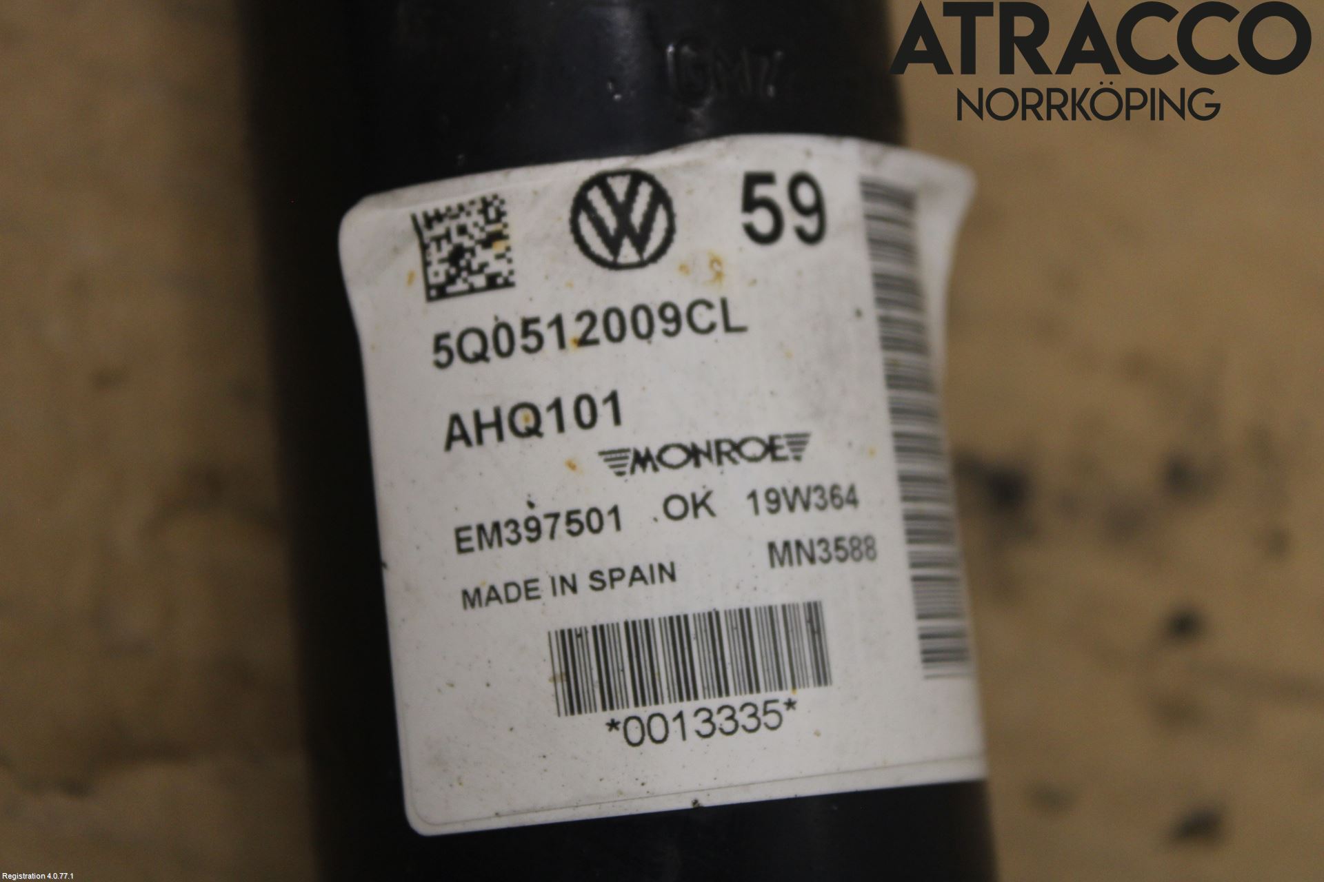 Cupra ATECA 19- Stötdämpare Bak