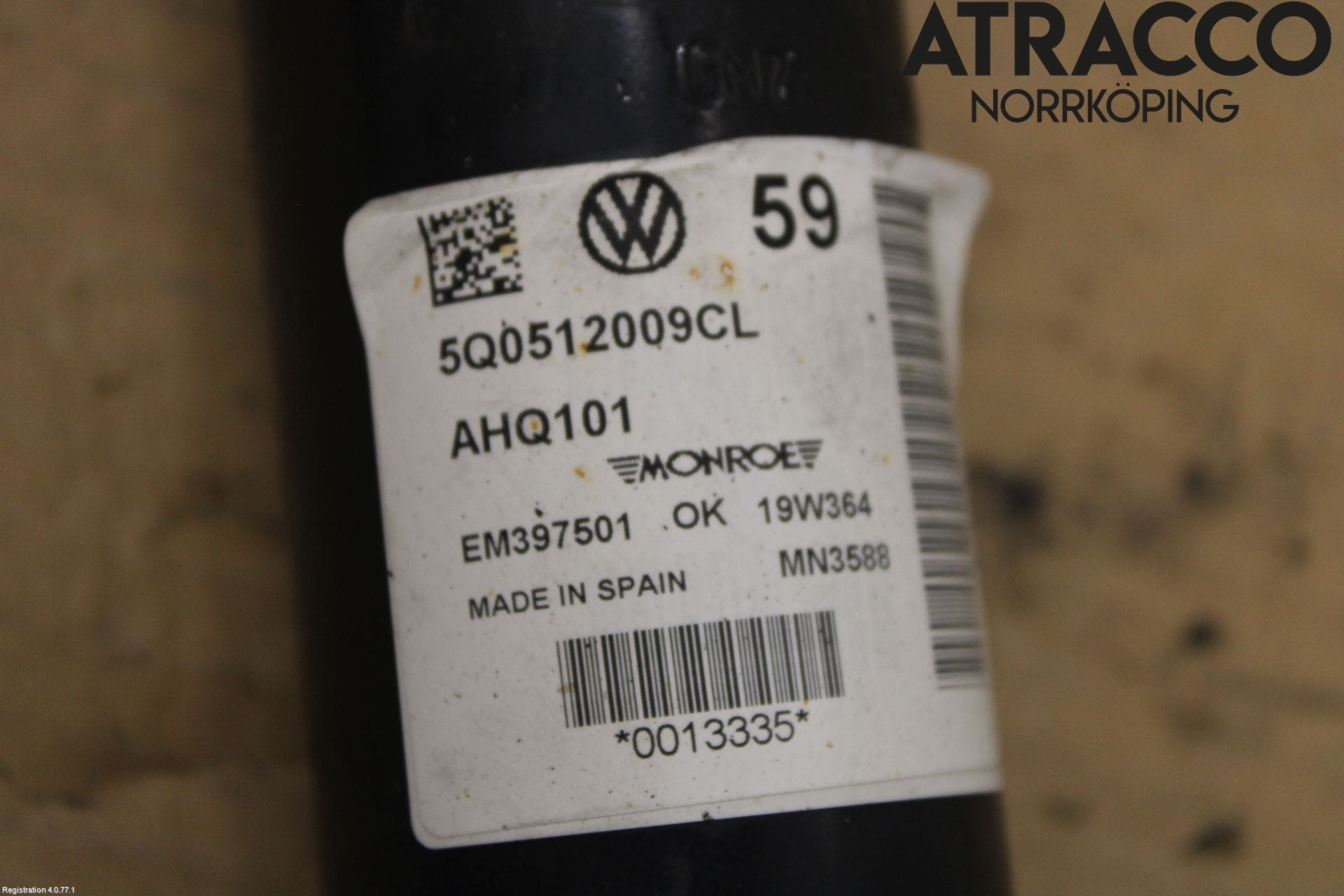 CUPRA ATECA 19- Stötdämpare Bak