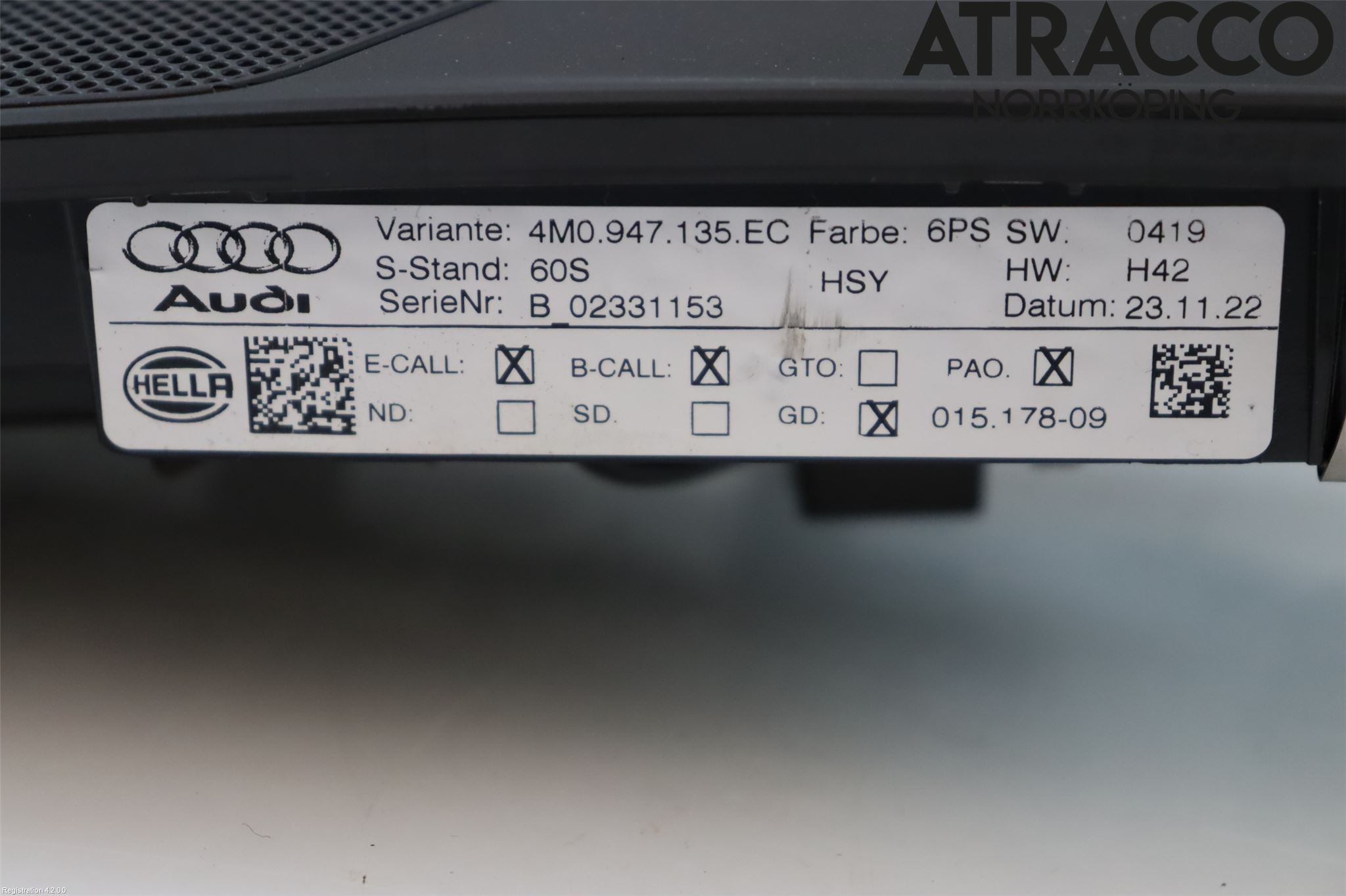 Audi Q7/SQ7 Innerbelysning