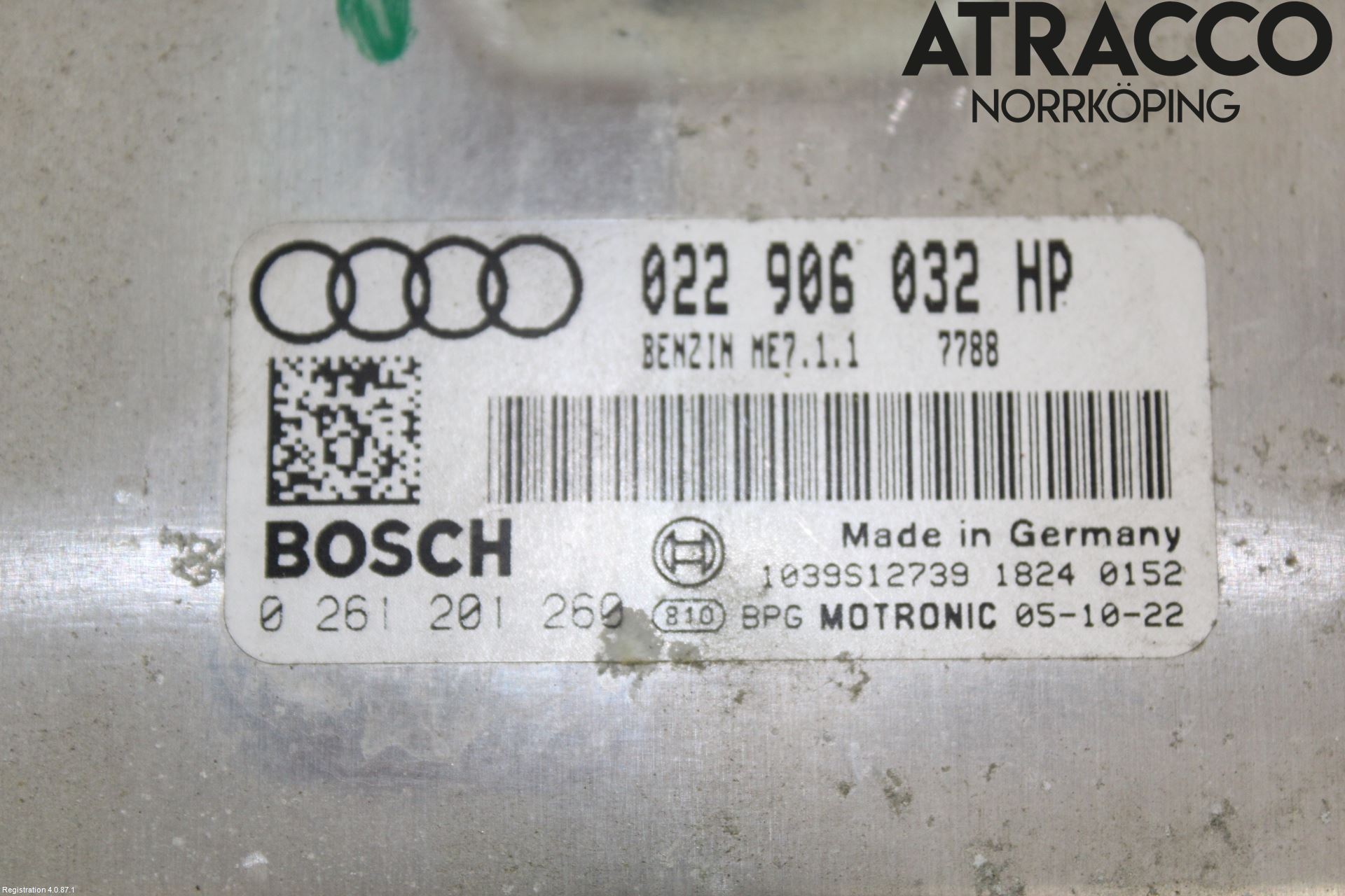 Audi A3/S3 05-13 Styrenhet Insprut Bensin