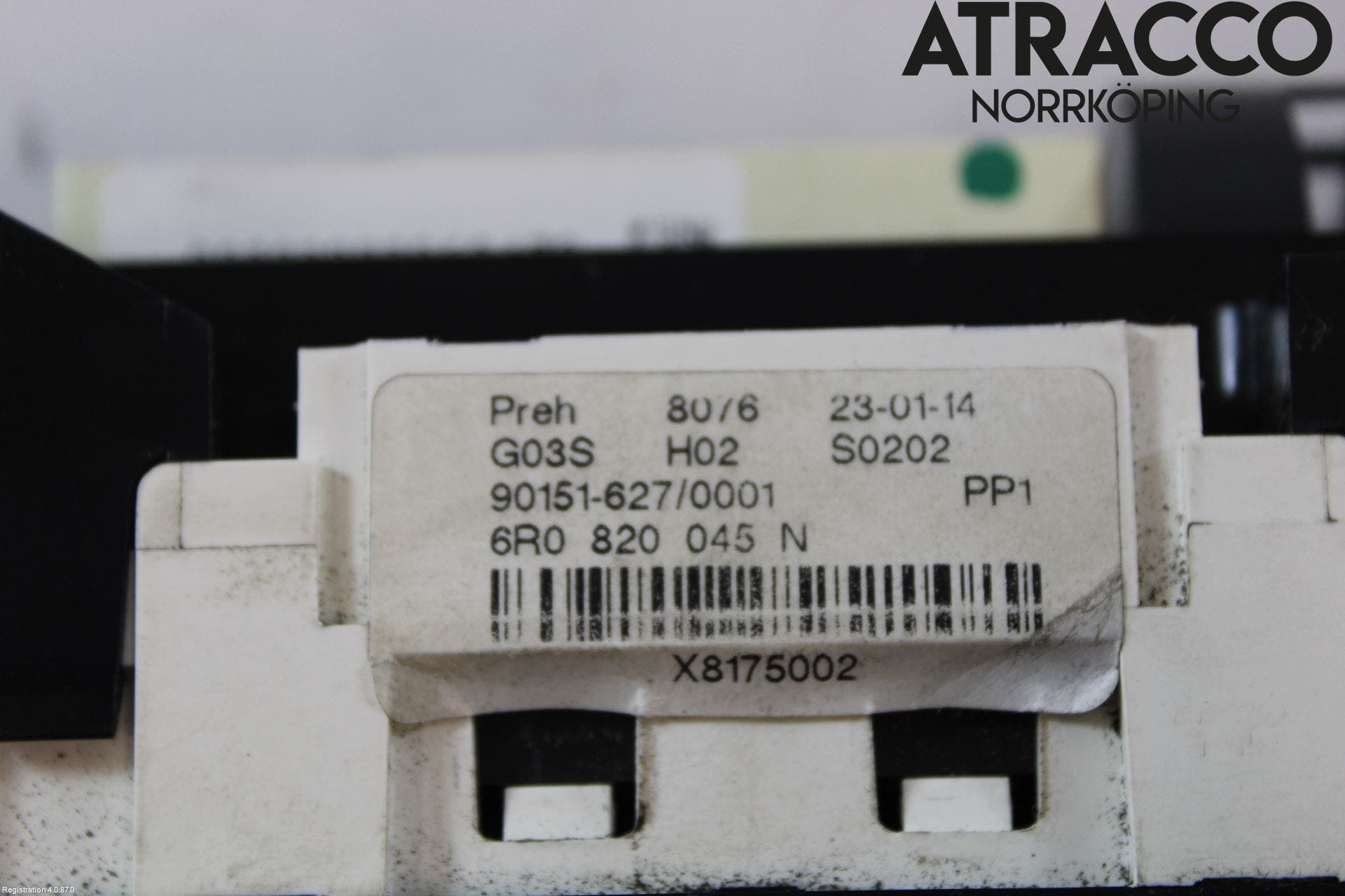 Volkswagen VW POLO 10-17 Värmereglage