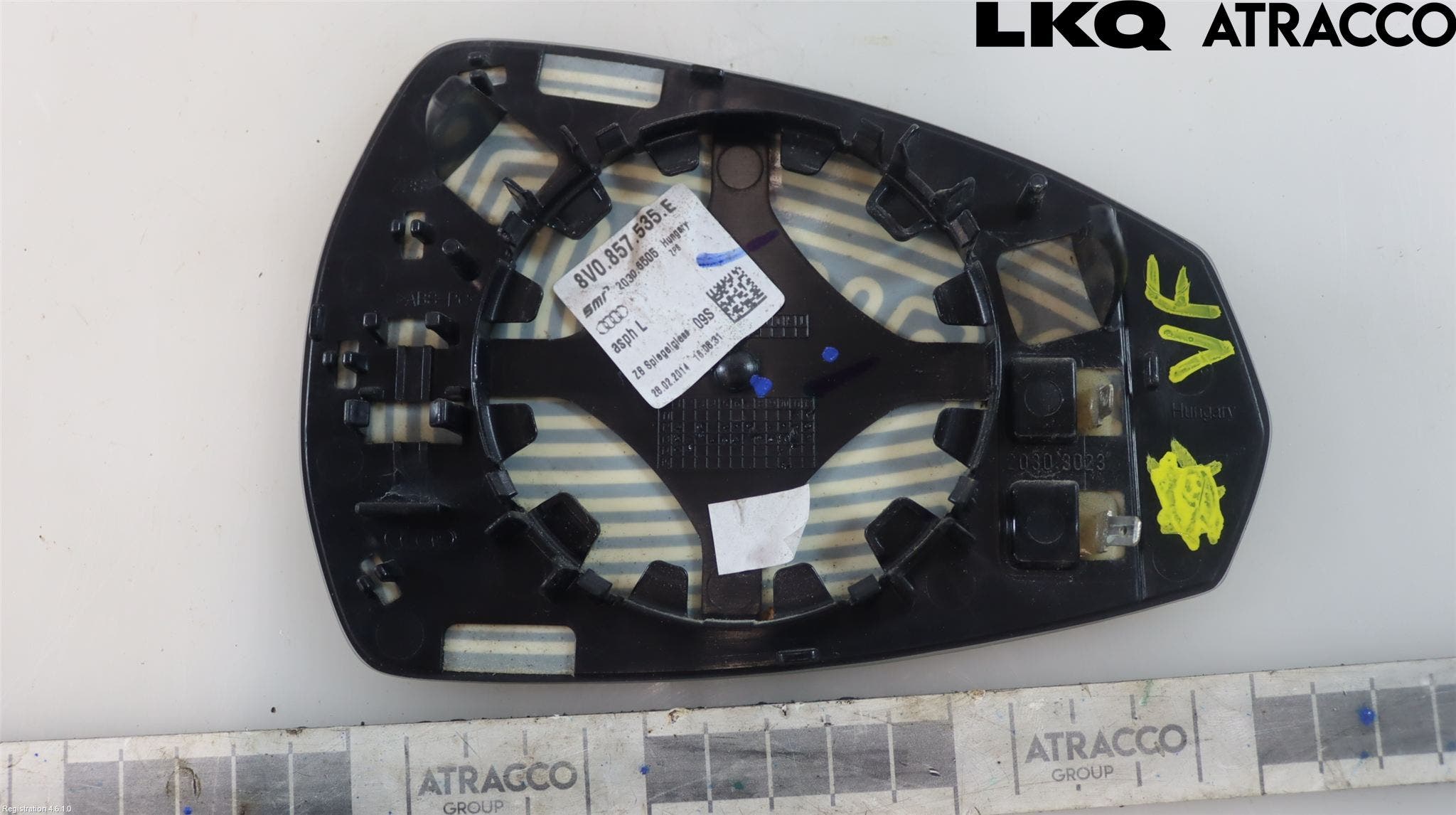 Audi A3/S3 8V 13-20 Spegelglas Vä