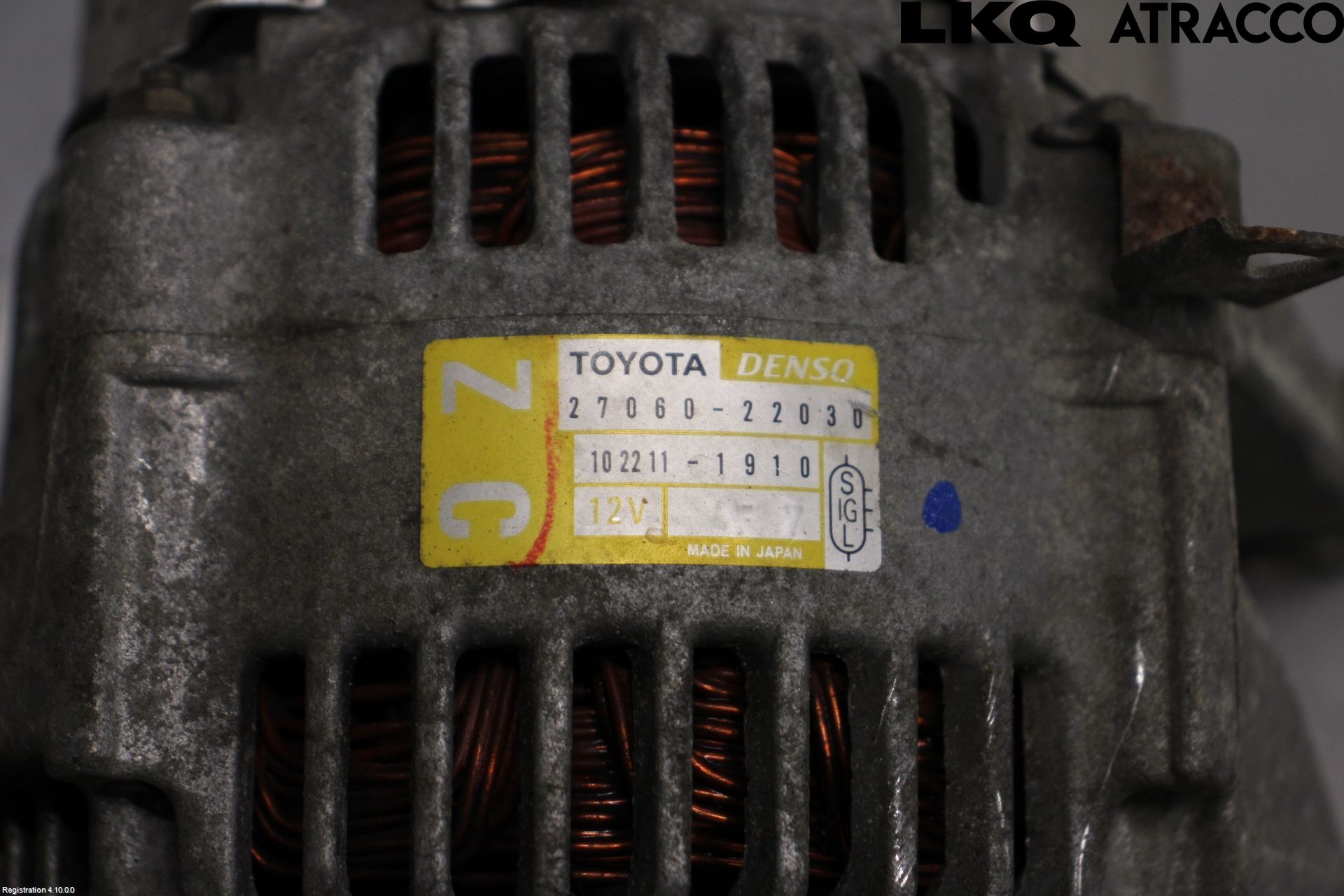 Toyota COROLLA 02-07 Generator